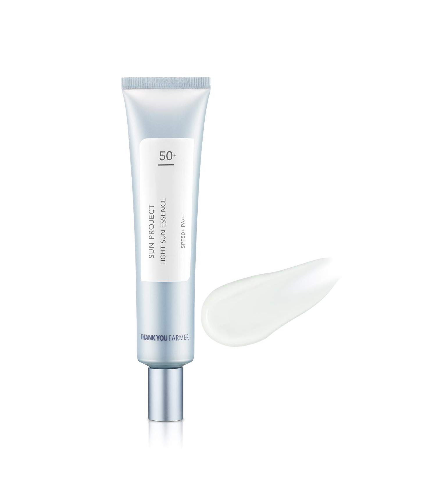 Thankskyou Farmer Sun Project Light Sun Essence 40ml | Korean Sunscreen for Face & Body | Greasy & Combination Skin Sun Protection - Buy Online on GoSupps.com