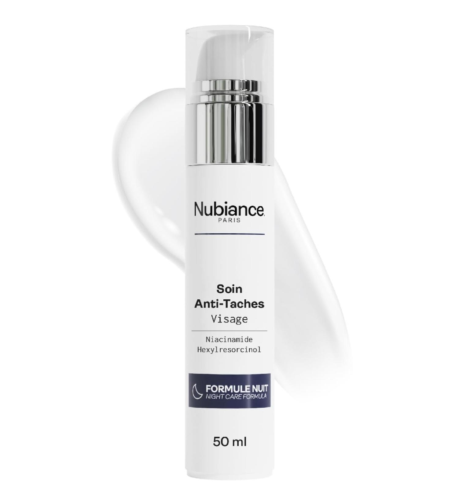 NUBIANCE - Anti-Dark Spot Night Cream for Face - Antioxidant - Corrects Pigment Spots and Boosts Collagen Production - Black Dark and Mixed Skin - 50ml - Buy Online on GoSupps.com