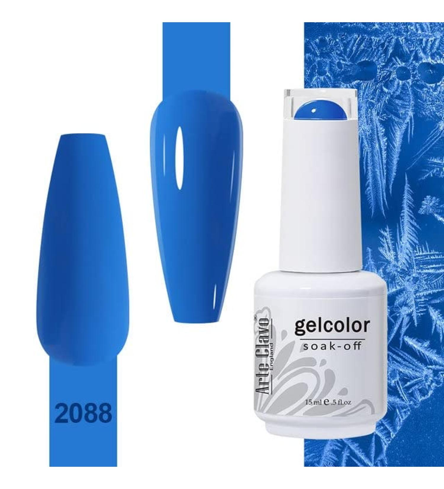 ArteClavo Soak Off UV LED Gel Nail Polish Hybrid Varnish 99Colors Nail Art Charm Manicure Semi-Permanent Base Top Coat Nails Gel - (Color: 2088) - Buy Online on GoSupps.com