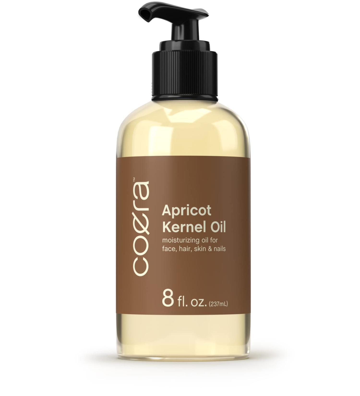 Organic Apricot Kernel Oil - 8 fl oz | Moisturizing for Face, Hair, Skin & Nails | Paraben-Free, SLS-Free, Fragrance-Free - 1 Pack - Buy Online on GoSupps.com