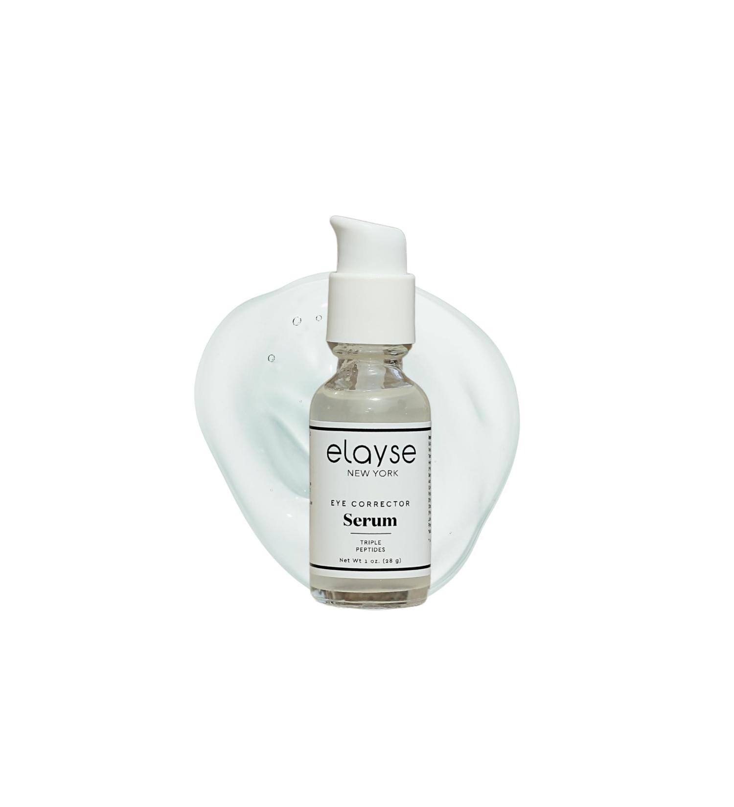 Elayse Premium Eye Corrector Serum 1 fl oz (30 ml) Brightening & Anti-Aging Formula with Hyaluronic Acid & Triple Peptides - Buy Online on GoSupps.com