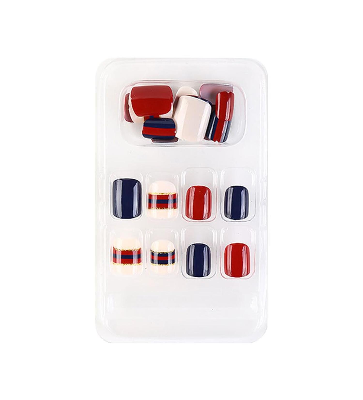 dijiusidy False Nail Perfect Matching Simple to Wear Fingernail Full Coverage Press Type Strong Viscosity Adjustable Paster Type 23 F741 Type 23 F741 - Buy Online on GoSupps.com
