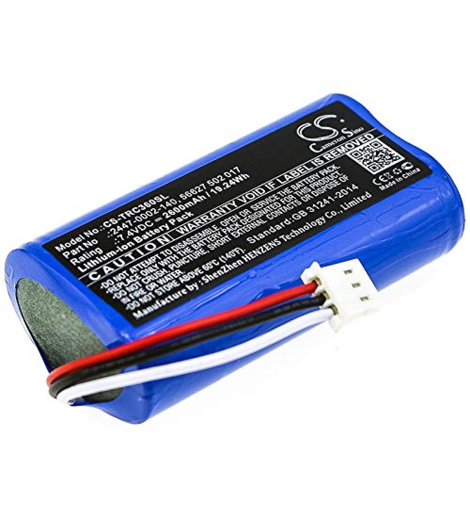 FITHOOD Battery Replacement for Trilithic 360 DSP E-400 | 2600mAh/7.4V | International Shipping Available - Buy Online on GoSupps.com