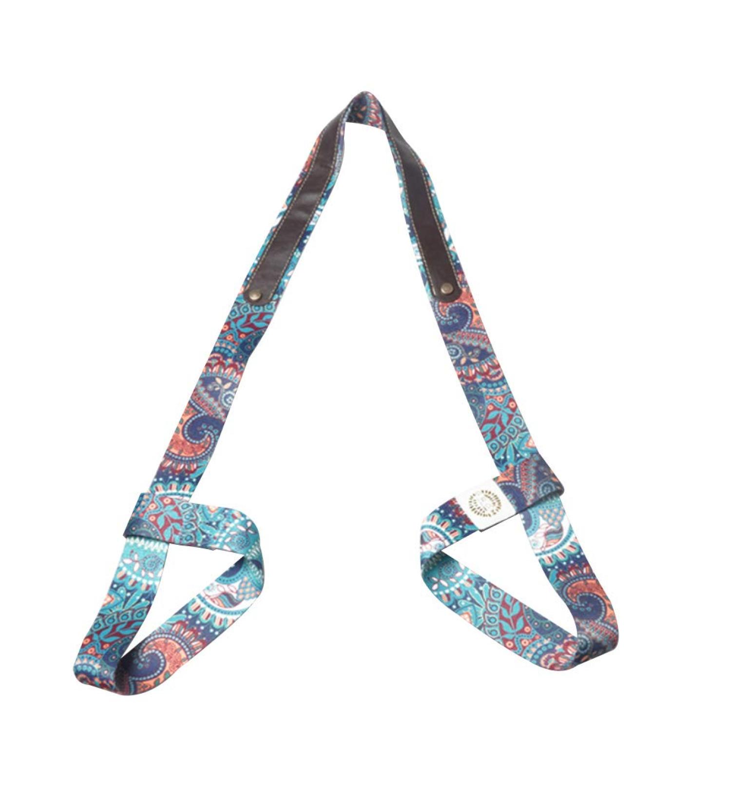 Almabner Yoga Mat Straps - Adjustable Printed Shoulder Strap for All Mats - Perfect for Fitness & Sports - Buy Online on GoSupps.com