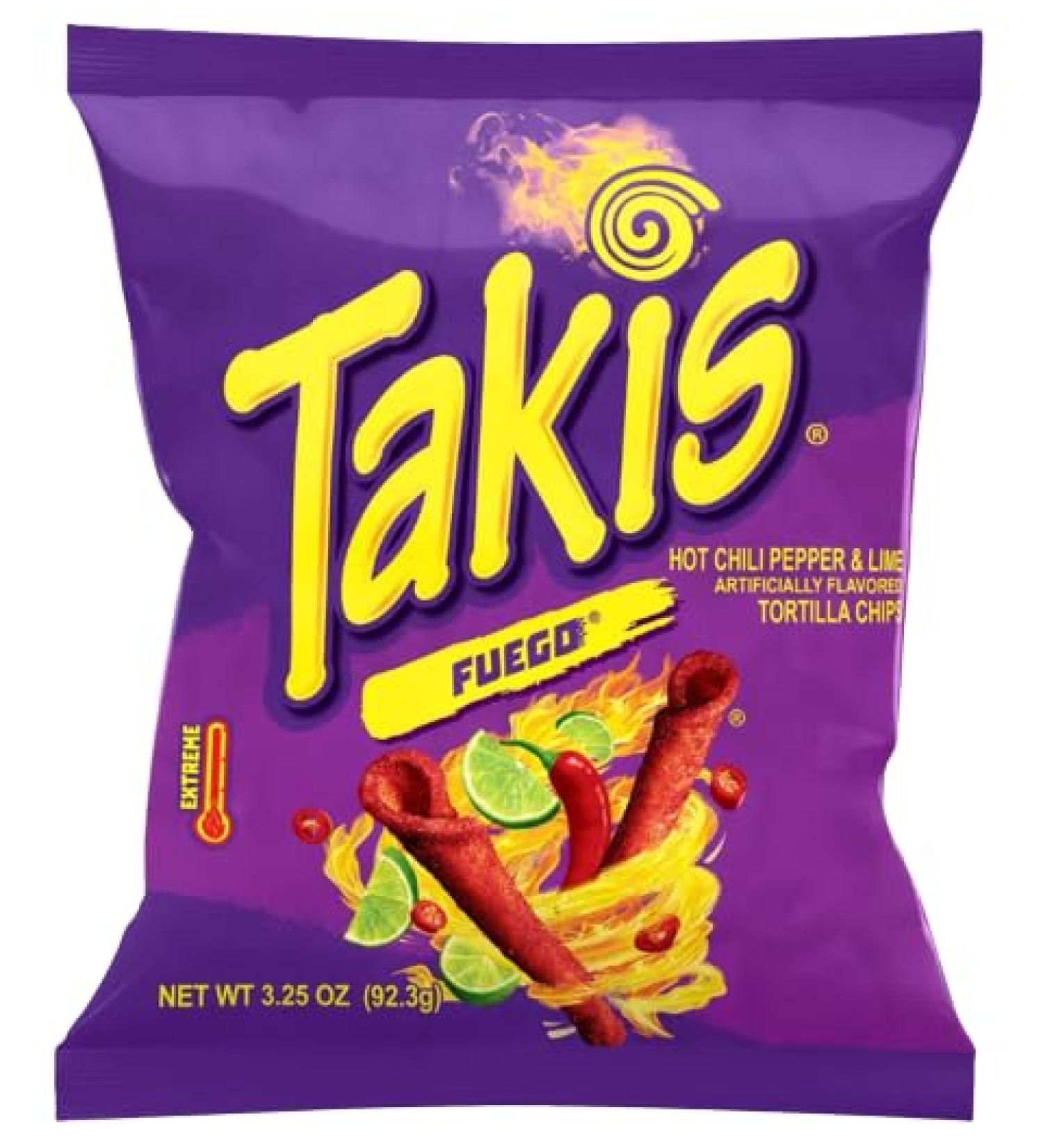 Cyngert Cyngert Takis Fuego 92g tortilla chips hot pepper and lime