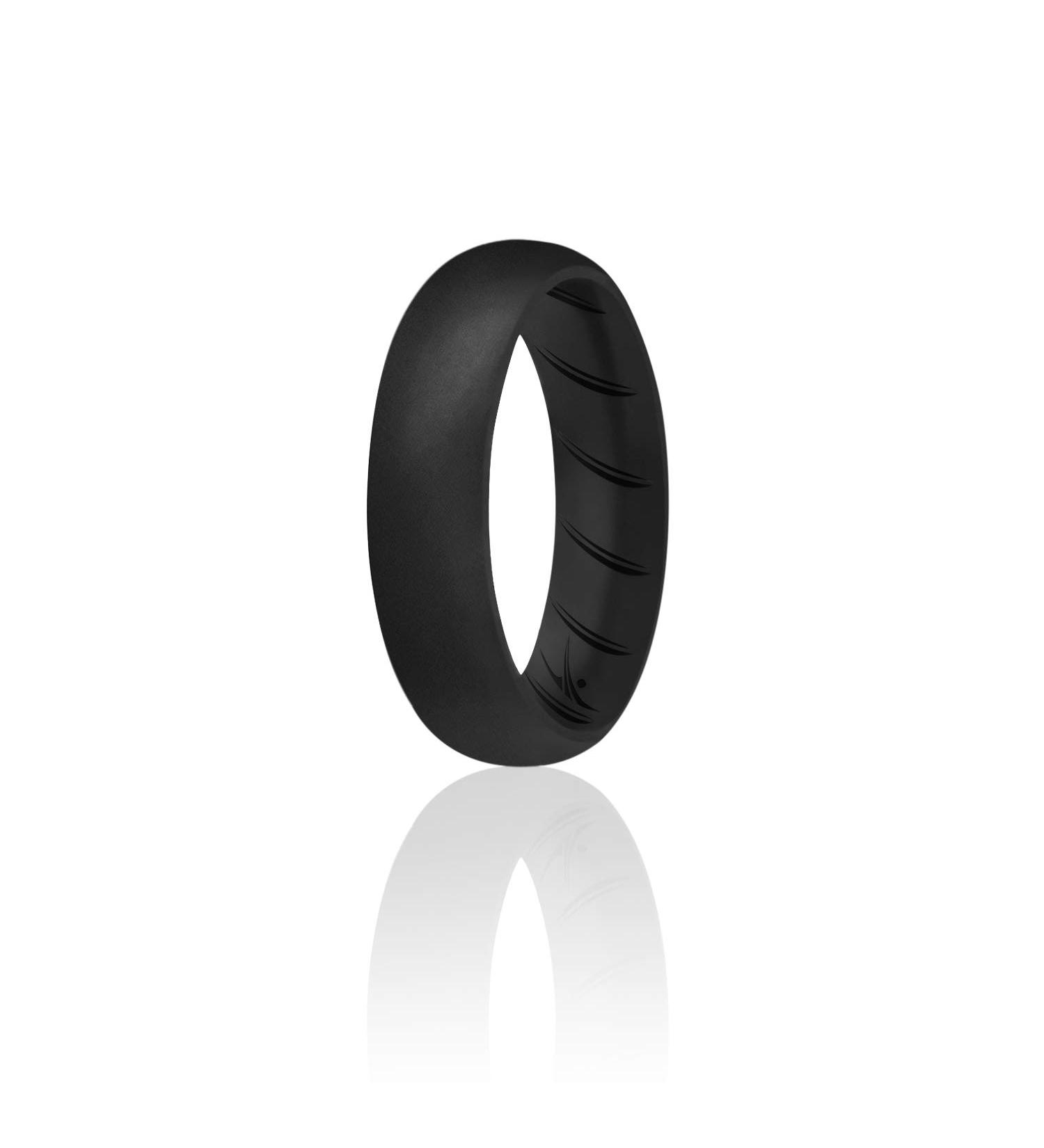 ROQ Silicone Rubber Wedding Ring for Women - 5.5mm Wide, 2mm Thick - Multi Pack with Various Colors - Ideal for Bridal Jewelry, Anniversary, or Promise Ring - Buy Online on GoSupps.com