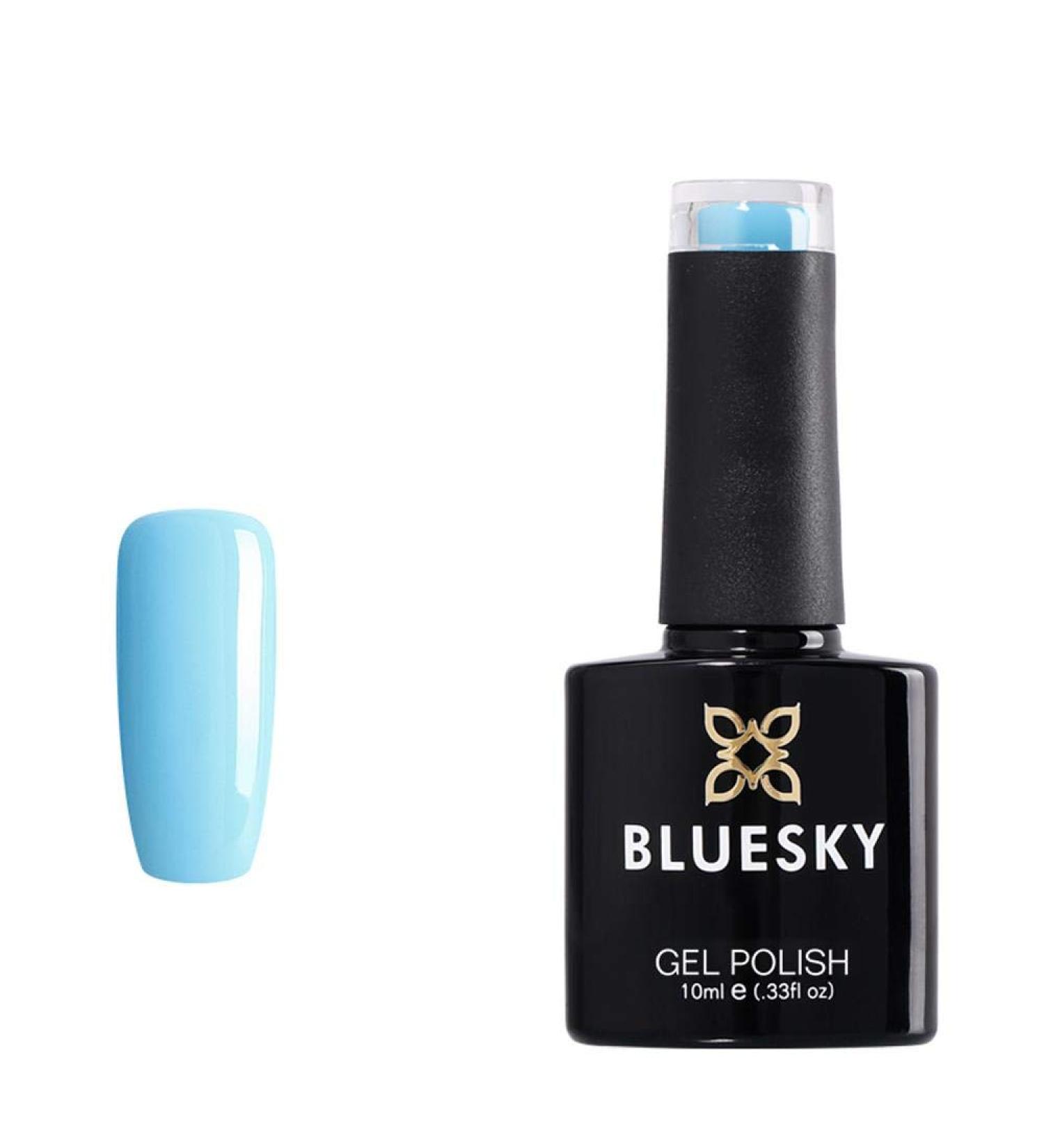 Bluesky Gel Polish Blue Splash 80555 10 ml Gel Dissolvable Nail Polish Blue (Curing Under UV/LED Lamp Required) Pack (x) Blue Splash 10 ml (Pack of 1)