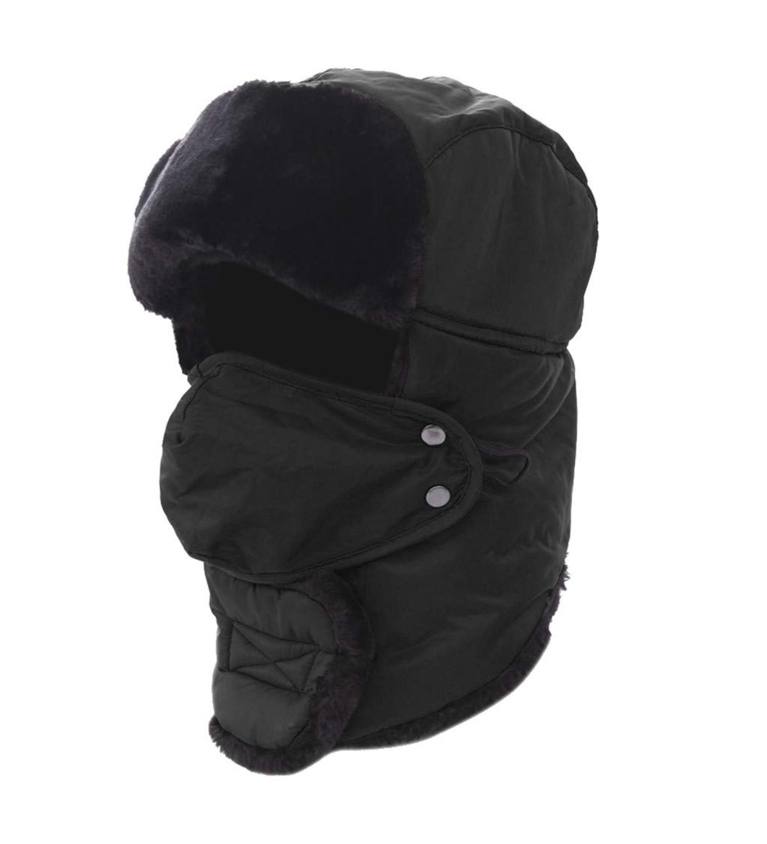 Winter Beanie Hats Earflap Women Men Chapka Hats with Fur Trim Winter Aviator Hat Hunting Cap Windproof Snow Lightweight Waterproof - Winter Outdoor Gifts - Buy Online on GoSupps.com