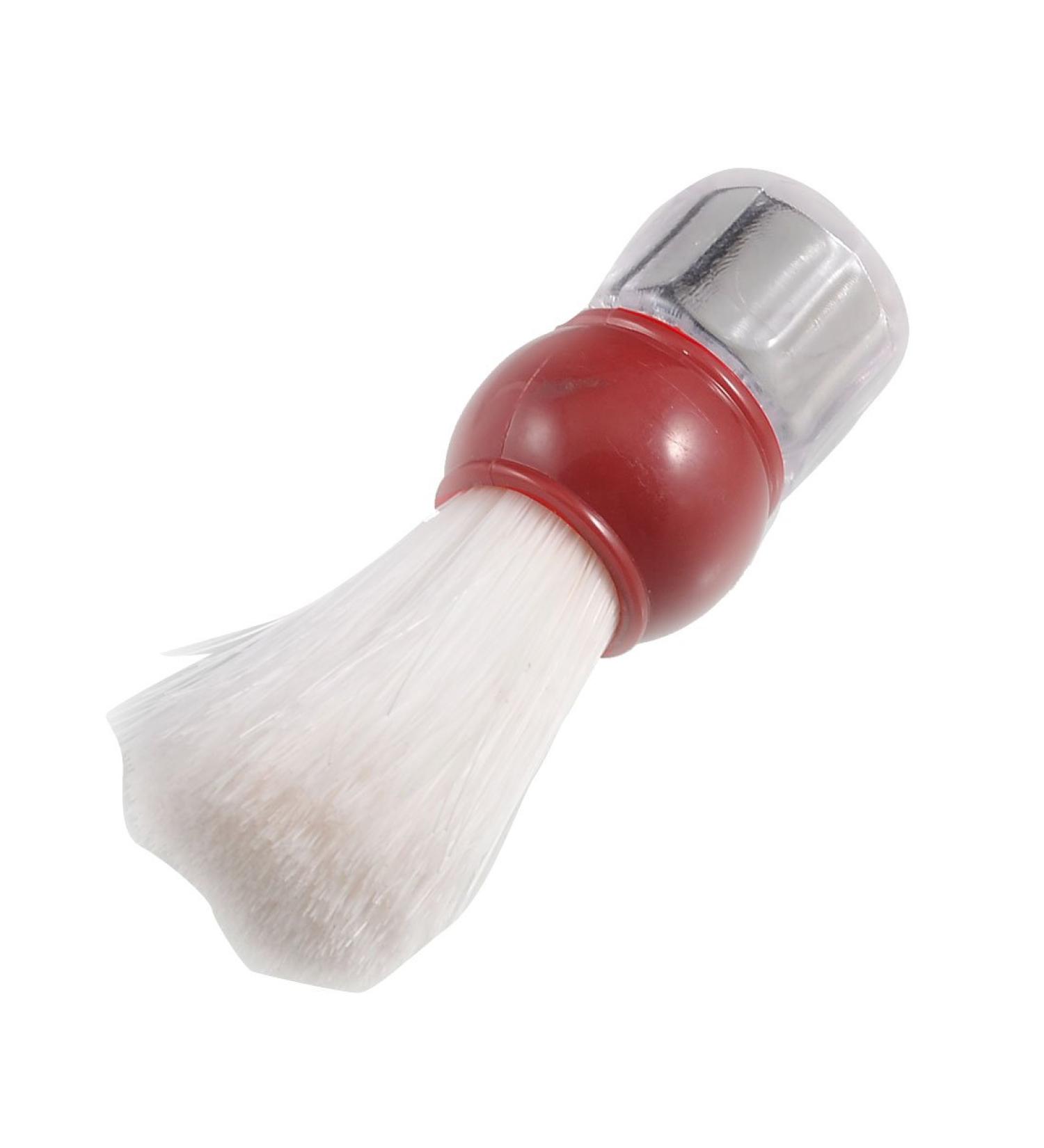 Ruilogod White 1.4" Diameter Bristle Grooming Hair Shaving Brush