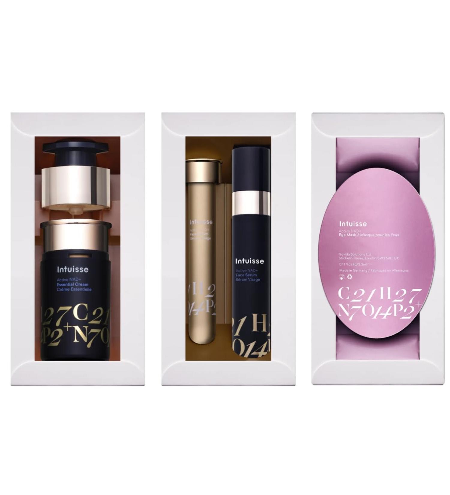 Active NAD+ Face Serum Kit (10ml) Active NAD+ Essential Cream Kit (15ml) and Active NAD+ Collagen Eye Mask (1 pair) - Buy Online on GoSupps.com