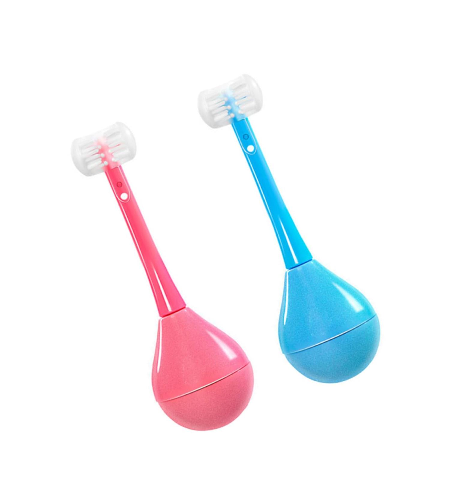 Partykindom 2-Pack Children's Silicone Toothbrush Tumblers - Gentle Mouth Cleaning - Buy Online on GoSupps.com