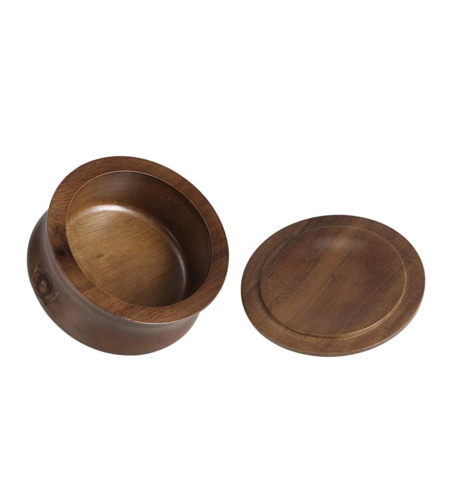 Milisten Wooden Shaving Bowl for Men | Premium Shaving Soap Bowl for Ultimate Grooming Experience - Buy Online on GoSupps.com