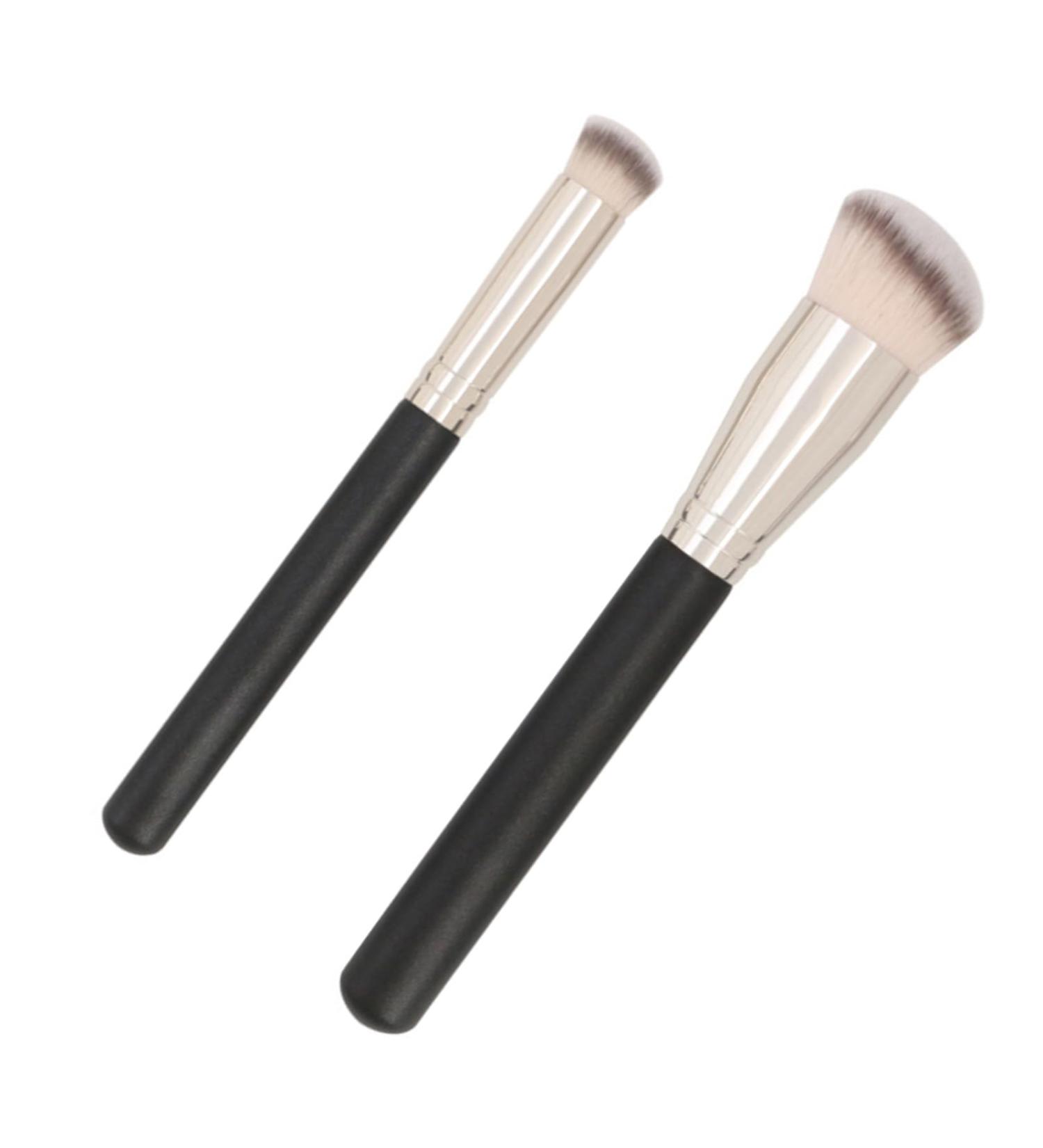 Ryaupy Set of 2 make-up brushes concealer brushes foundation brushes with soft synthetic fibre for concealer liquid foundation - Buy Online on GoSupps.com
