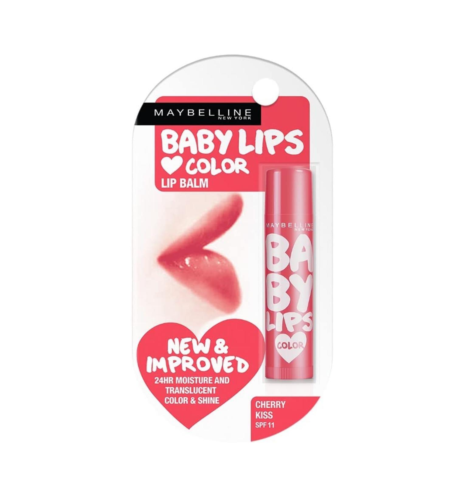 Lip Balm With SPF Moisturises and Protects from the Sun Pink Lolita & Baby Lips Cherry Kiss Baby Lips Pink Lolita Cherry Kiss 4g