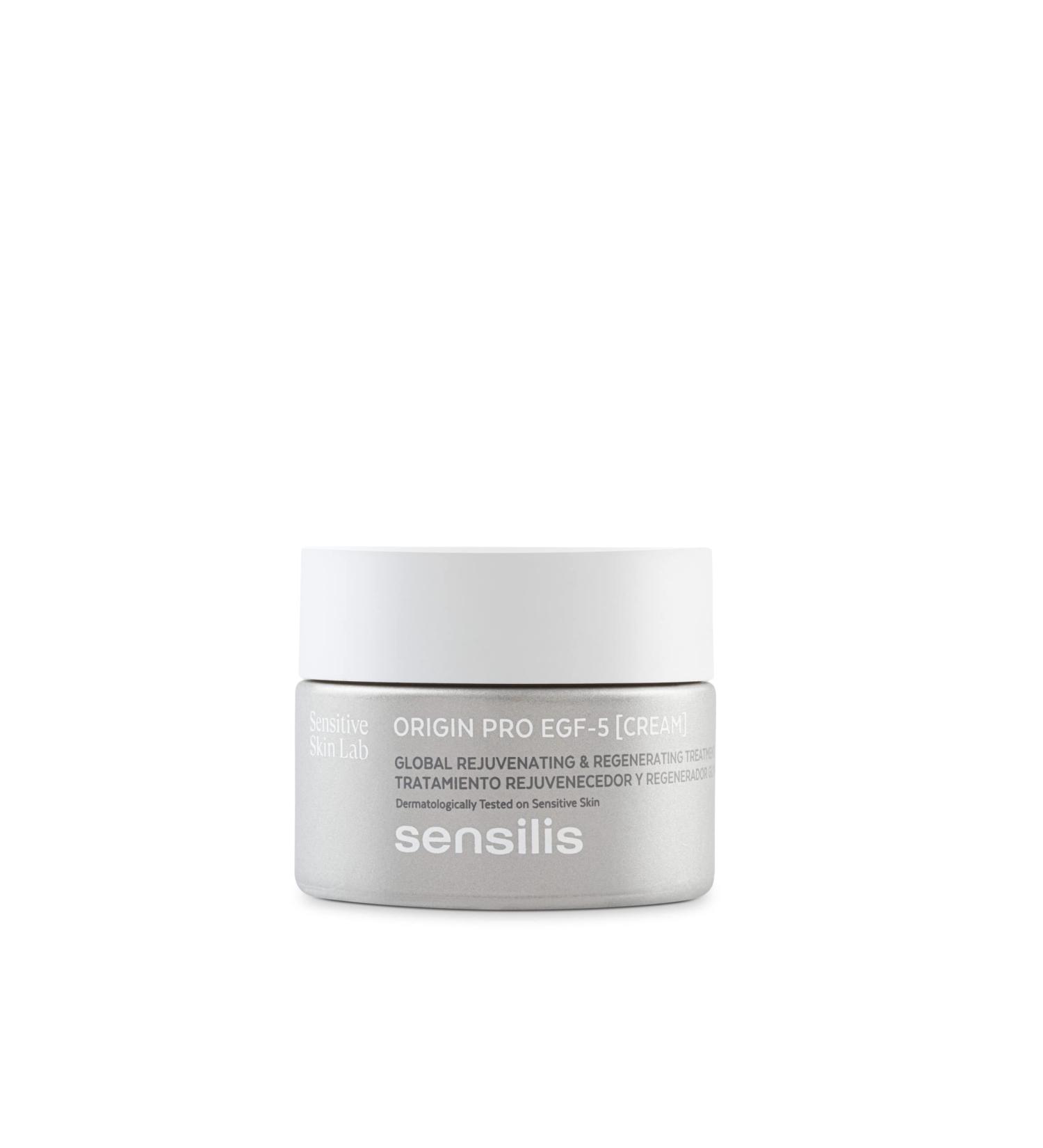 Sensilis Origin Pro EGF5 facial cream regenerating softens and repairs the skin with 5 cell growth factors suitable for normal and dry skin 50 ml - Buy Online on GoSupps.com