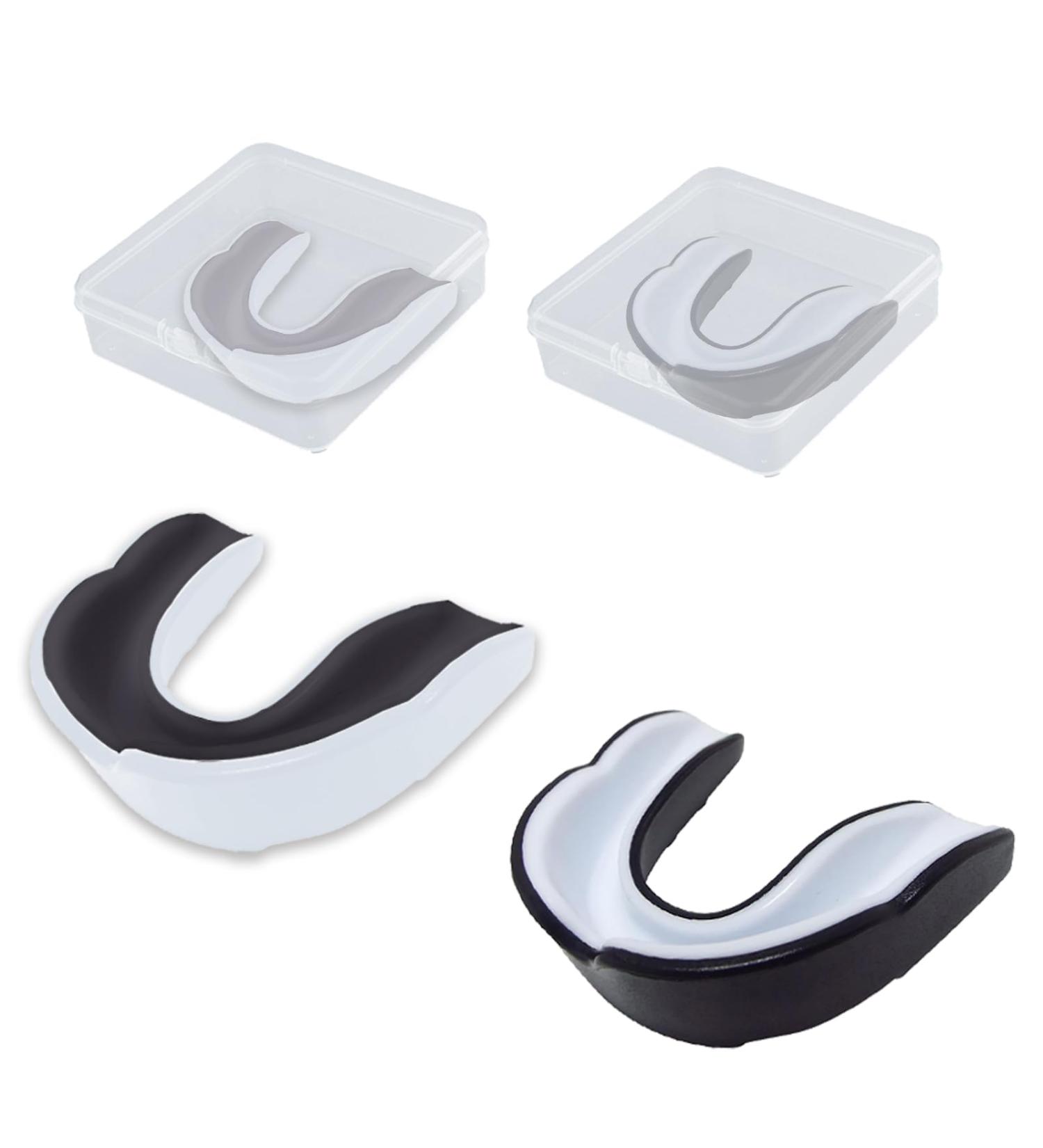 vgggrd 2 x Boxing Teeth Protectors for Adults Moldable Mouth Guard with Portable Box for Rugby MMA Hockey Judo Karate  - Buy Online on GoSupps.com