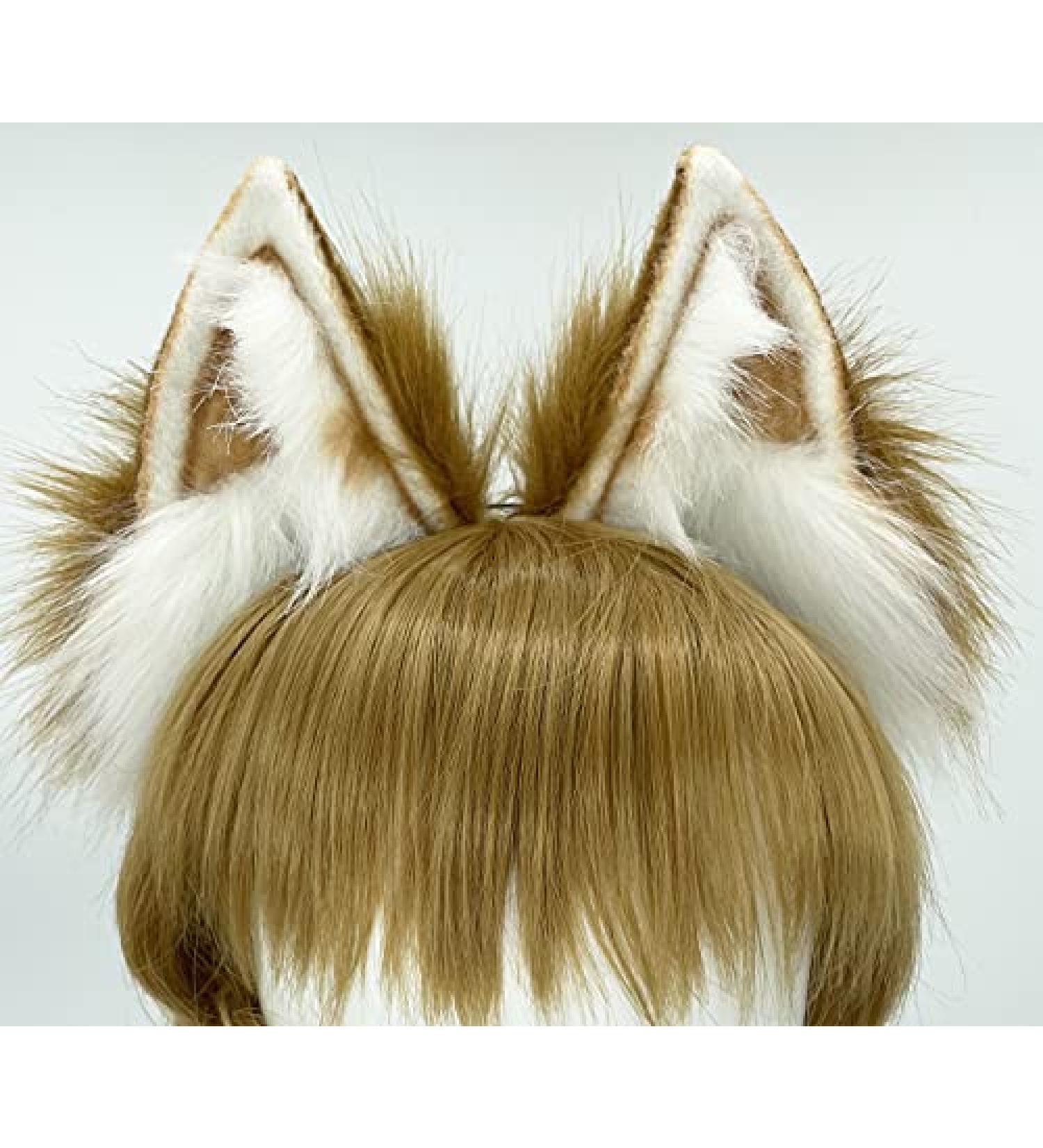 Furry Cat Fox Wolf Ears Headband - Halloween Christmas Animal Cosplay Costume - Buy Online on GoSupps.com