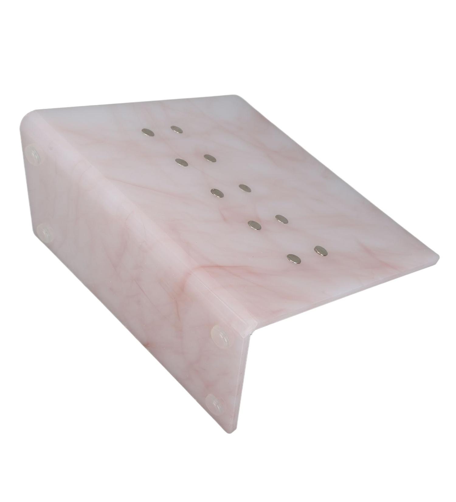 Eyelash Tweezers Holder Portable Tweezer Display Stand Lightweight Acrylic Multifunctional Scratch Resistant for Salon Use (PINK) - Buy Online on GoSupps.com