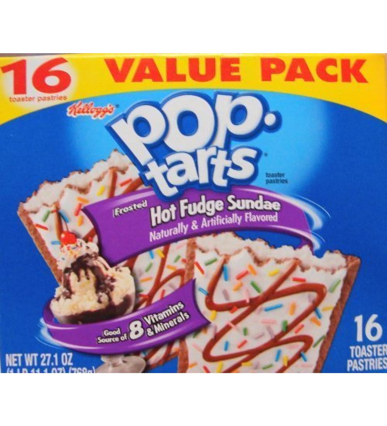 Pop Tarts Frosted Hot Fudge Sundae Pastries 16 Count by Pop-Tarts