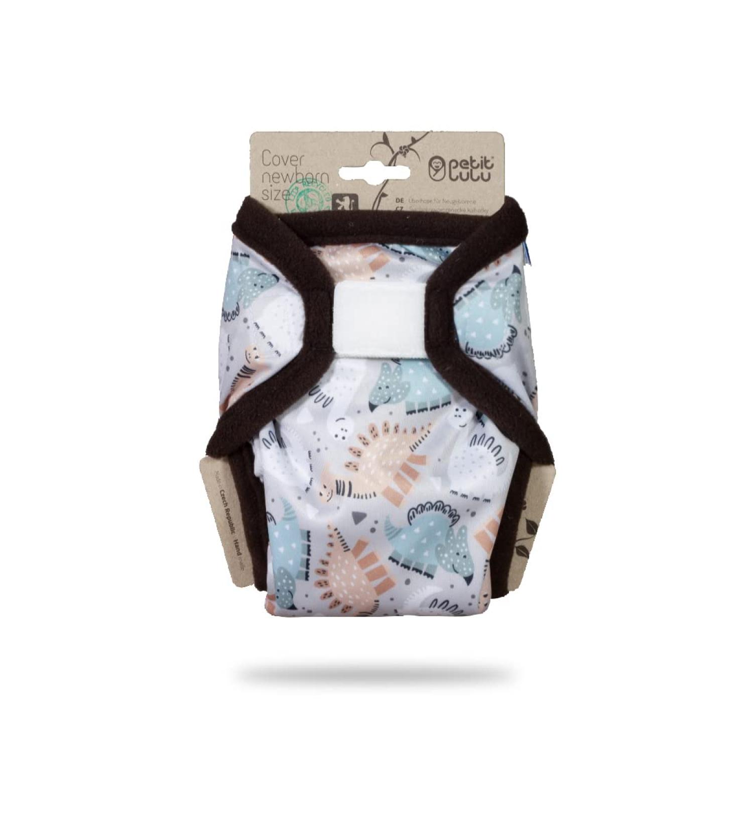 Petit lulu size 1 powers overstated (2-6 kg) |Velcro |Newborn diaper overpotes |Baby diaper pants |Tower diapers for newborns |Made in EU (Dinos Friendship)