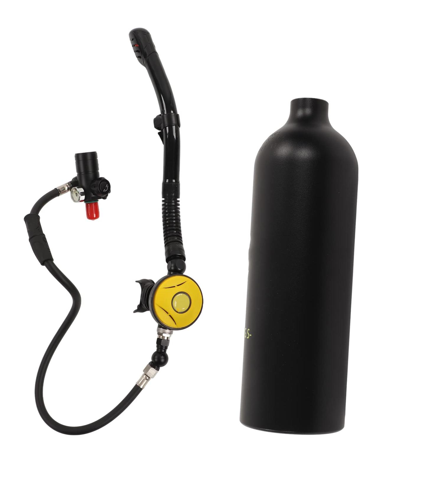 Oxygen Tank Set Safe Waterproof Portable Oxygen Tank Kit Comfortable with Breathing Tube for Beach - Buy Online on GoSupps.com