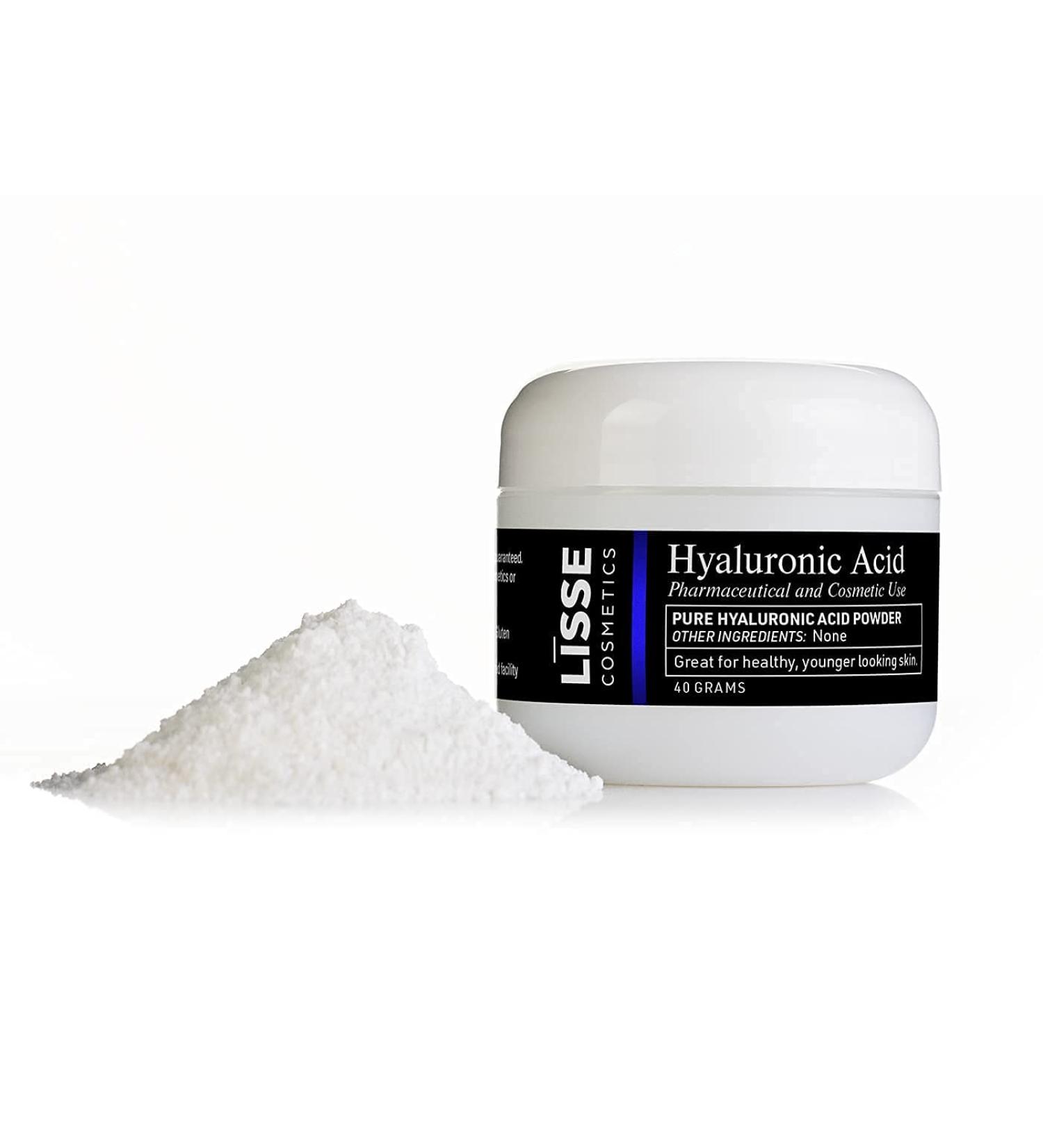 100% Pure Cosmetic Grade Hyaluronic Acid | 1.1M Daltons | Batch Tested for Serums & Cosmetics - Buy Online on GoSupps.com