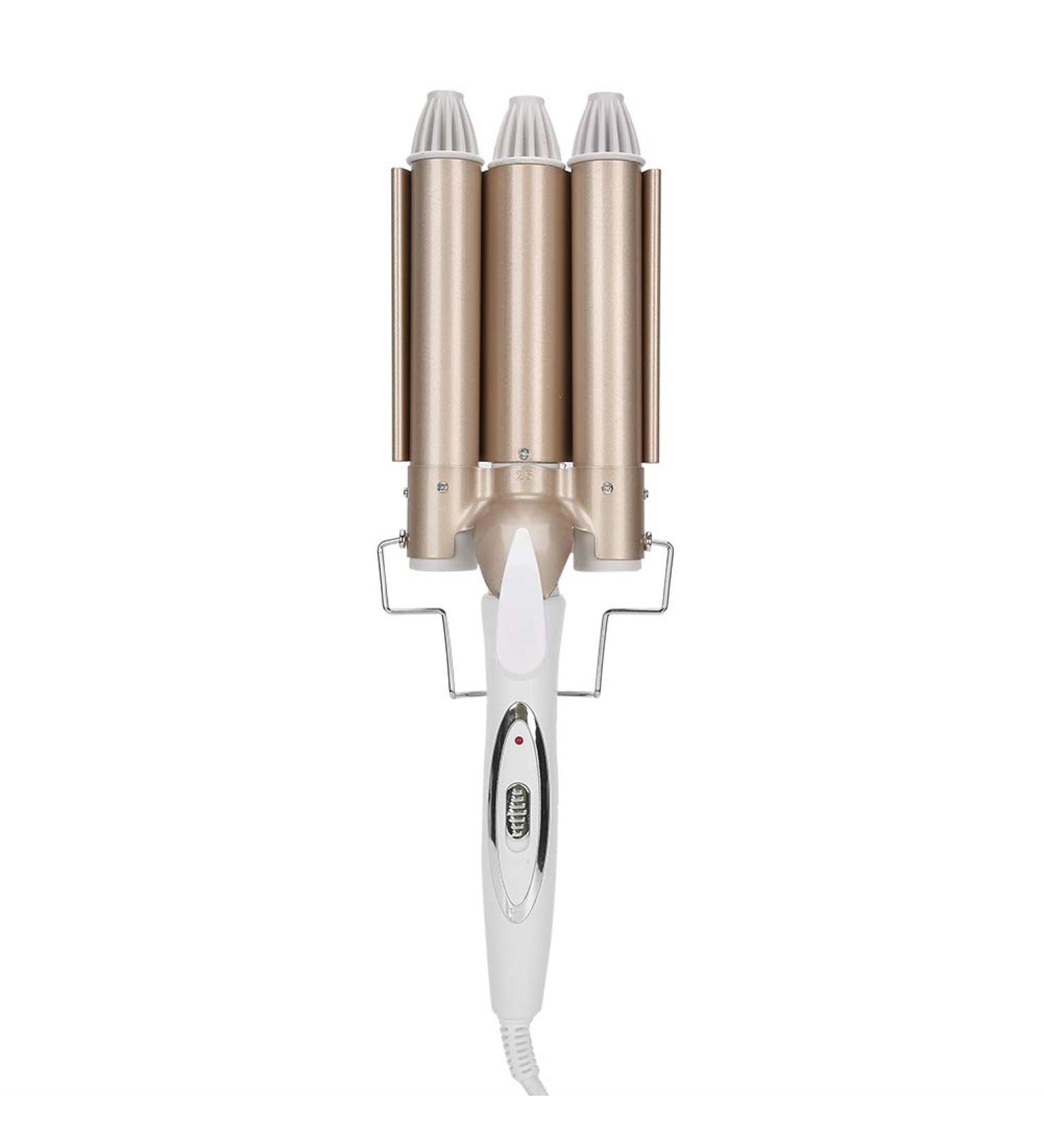 ANKROYU Three Barrel Curling Iron Portable Crimpers Professional Hair Curling Wand Salon Hairstyling Waver Hair Crimper Adjustable Quickly Curling Wand for Travel Party(US) - Buy Online on GoSupps.com