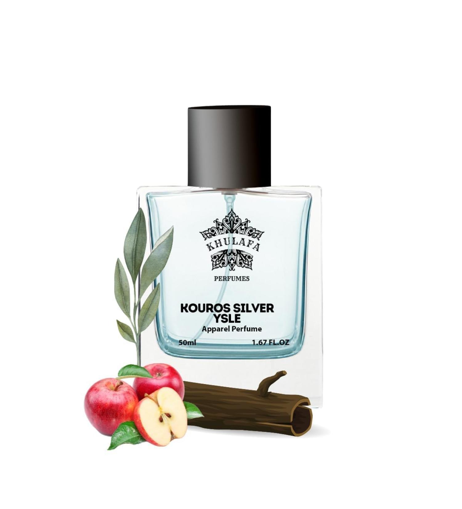 DJ Kouros Silver YSLe Perfume For Men | Woody Aromatic Fragrances | Long Lasting Mens Perfume | Fragrance Sutaible for Any Occasion | Gift For Him - Buy Online on GoSupps.com