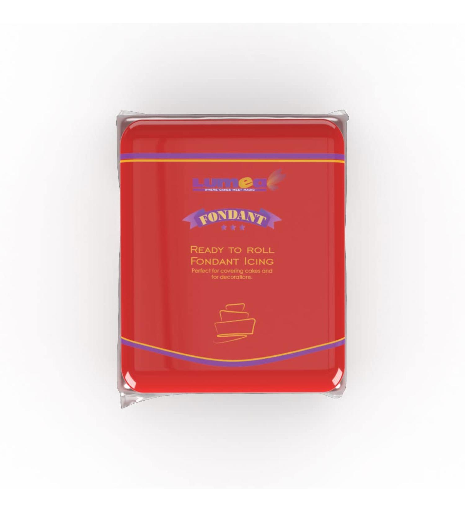 Dekozauber24 Premium Rolled Fondant 500g - Soft & Flexible Edible Cake Decoration in 17 Colors (Red) - Buy Online on GoSupps.com
