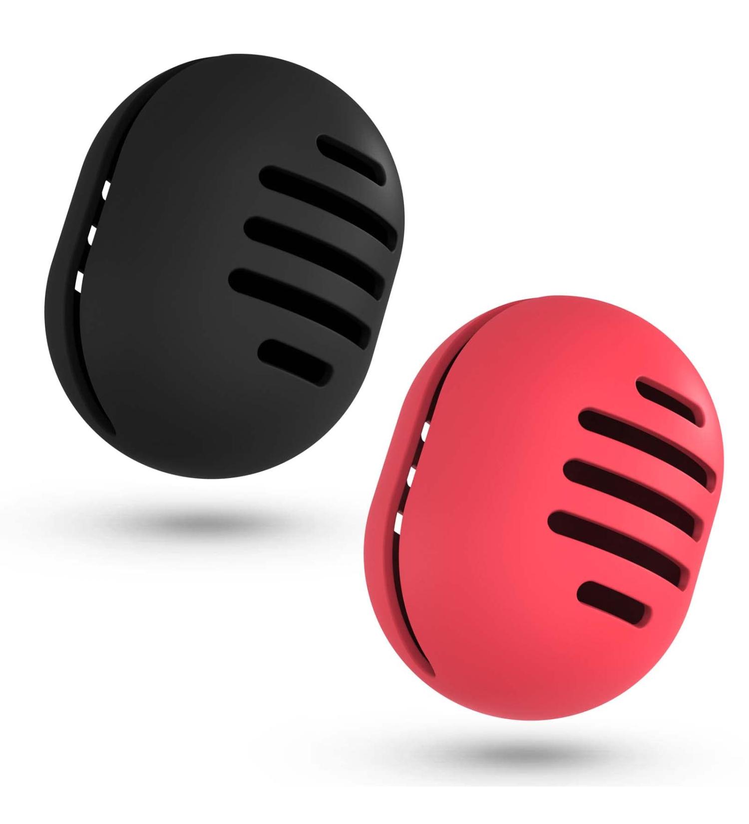 Fauxomor Make-Up Sponge Holder - 2 Pack Breathable Silicone Beauty Blender Travel Bag | Fits All Sizes | Portable Frosted Cosmetics Tool | Black & Red | Ideal for Makeup Lovers - Buy Online on GoSupps.com