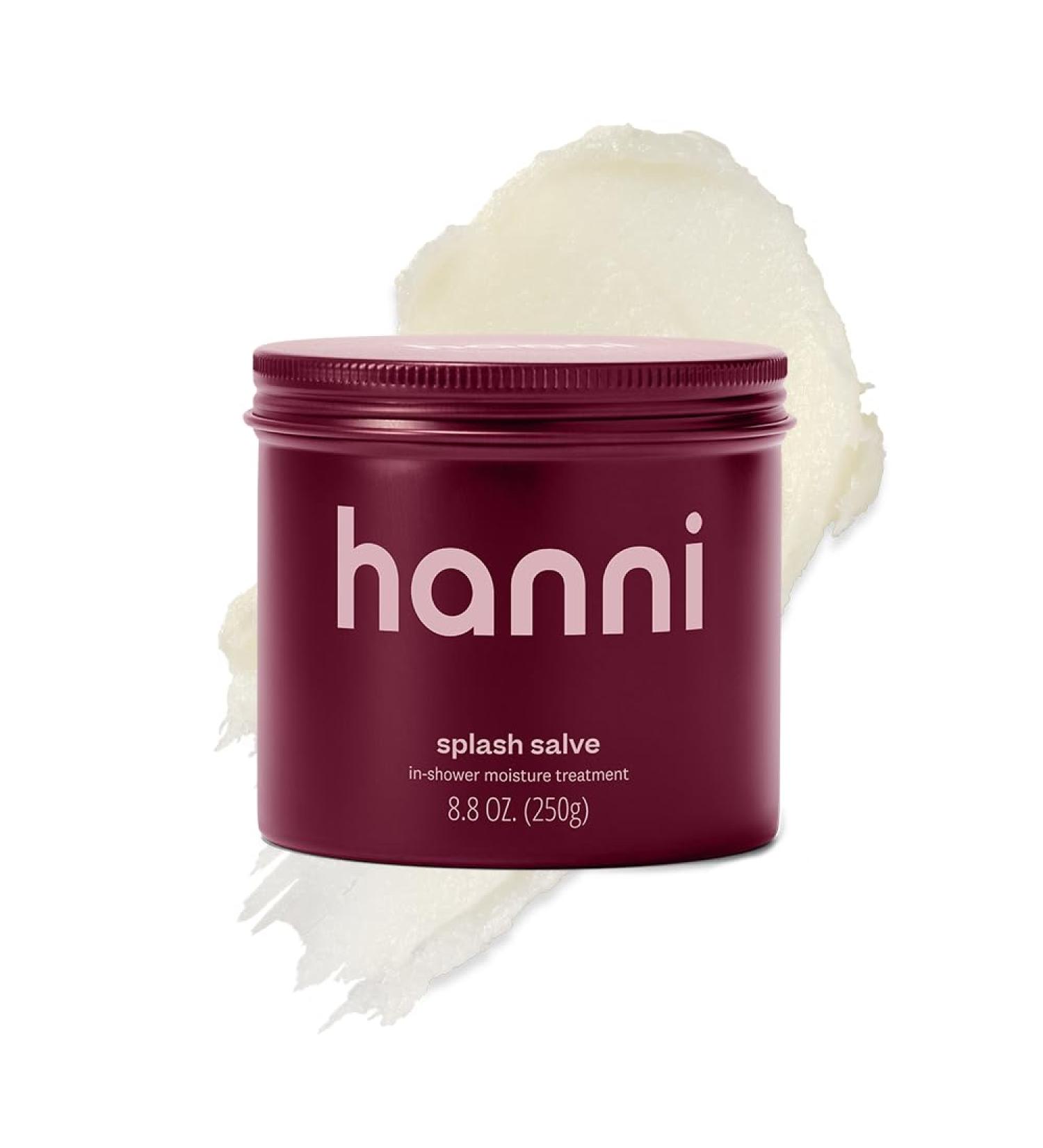 HANNI Splash Salve Body Mask, In-Shower Moisturizer with Coconut, Jojoba, Shea Butter & Glycerin, Deep Conditioning for All Skin Types, 250 mL / 8.8 oz Sparkling Palmarosa (Original) - Buy Online on GoSupps.com