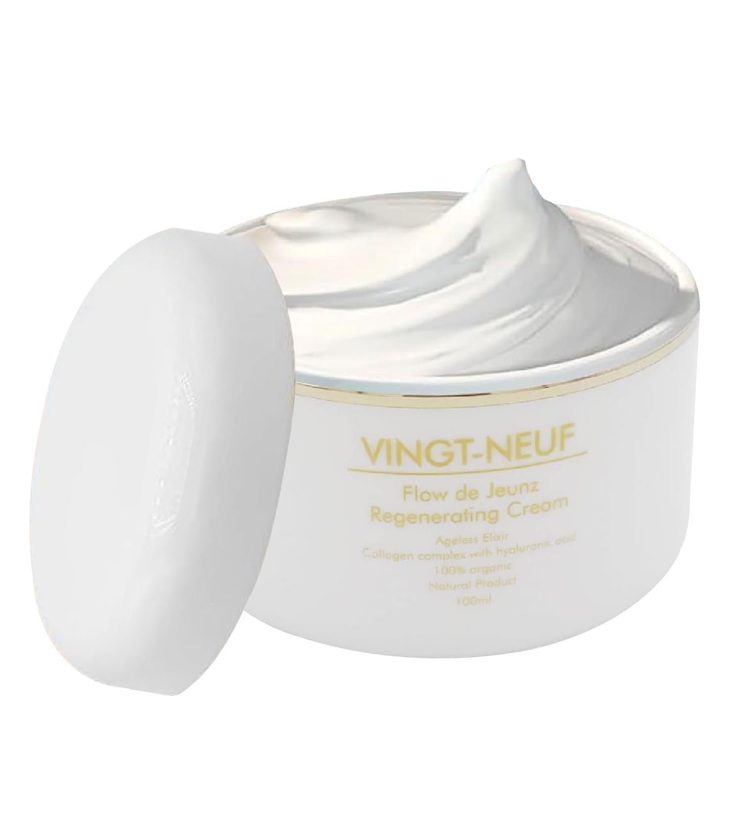 VINGT-NEUF Anti Aging Face Cream | Collagen Face Cream & Hyaluronic Acid Moisturizer Night Cream for Women Anti Aging | Moisturizer Face Cream for Aging Skin 100ml - Buy Online on GoSupps.com