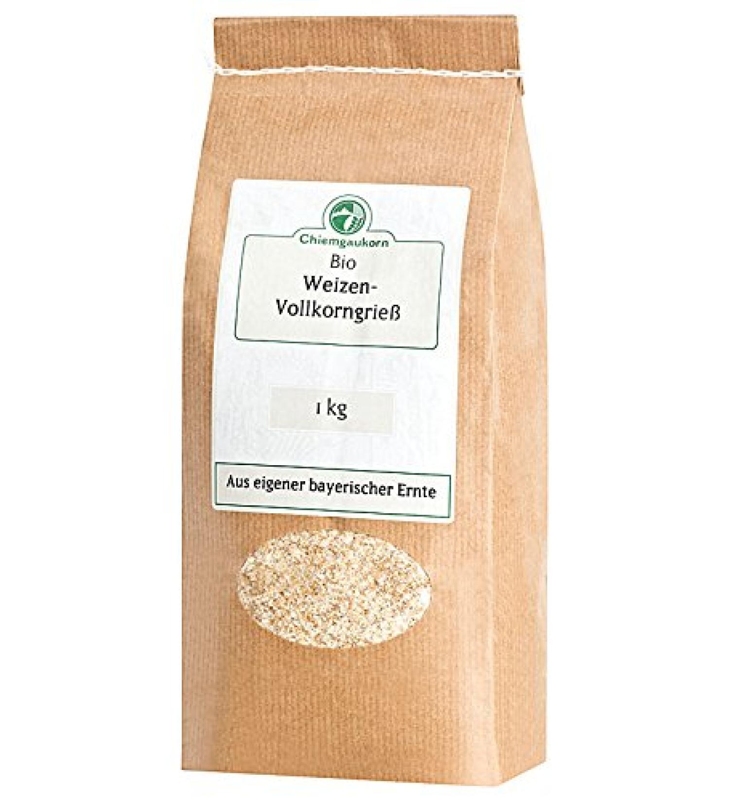 Chiemgaukorn Organic Wheat Semolina Whole Grain 1 kg