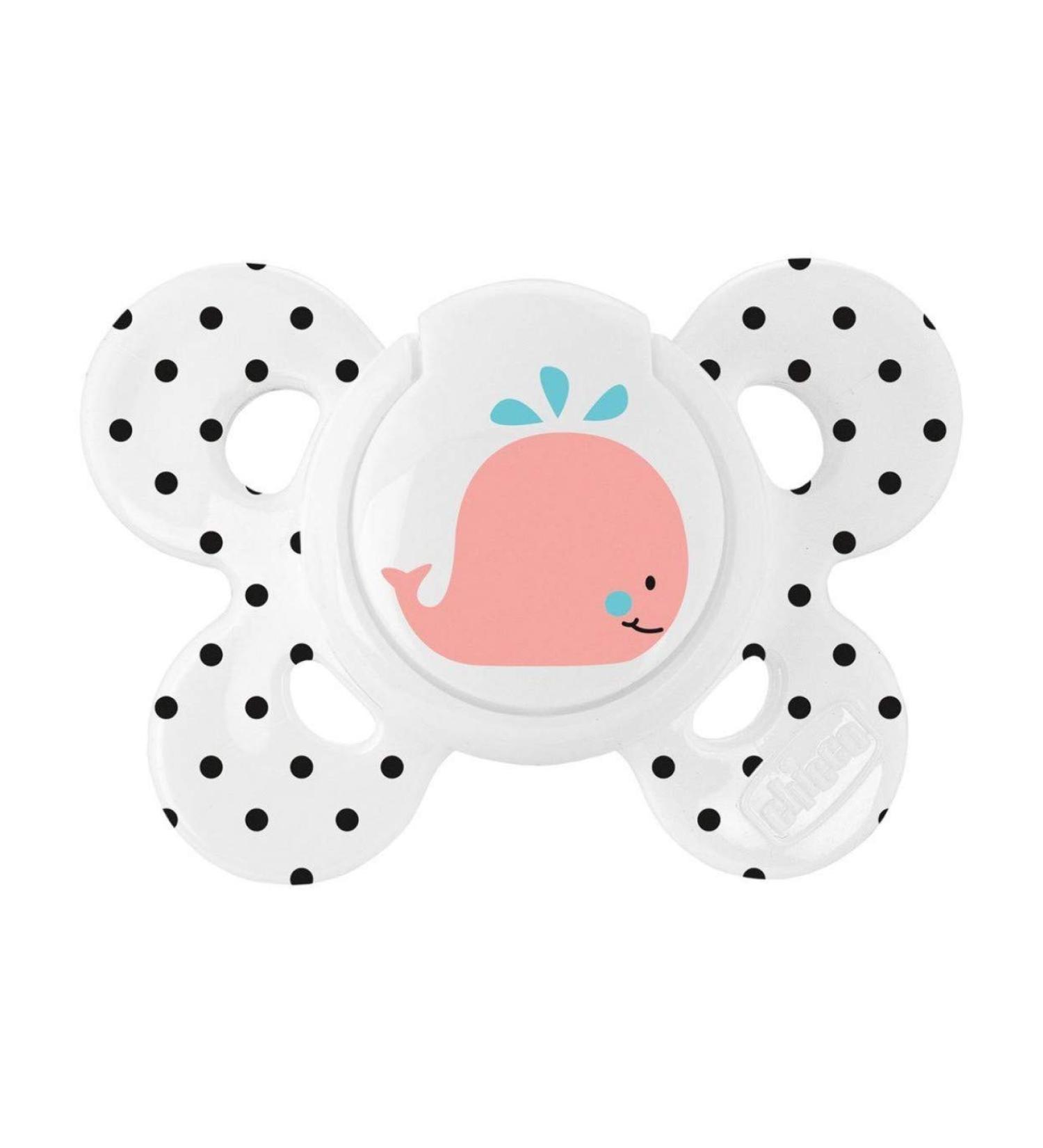 Chicco PhysioForma Succhietto Comfort Black & White Silicone 0-6 M 1 Piece