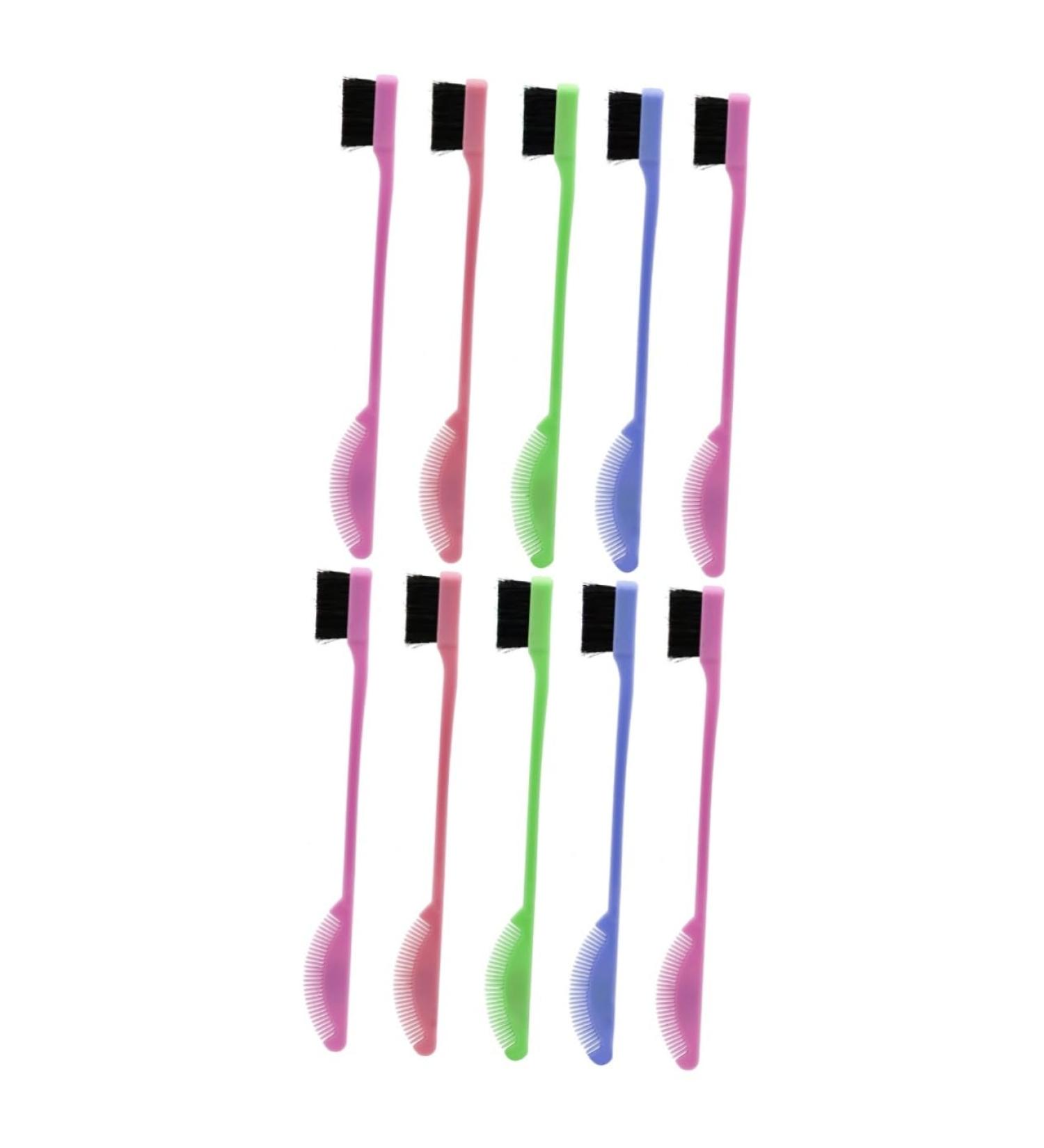 FRCOLOR 10 Pcs Makeup Brush Set - Eyelash & Brow Grooming Combs for Extensions - Perfect Lash Comb & Brow Grooming Tools - Buy Online on GoSupps.com