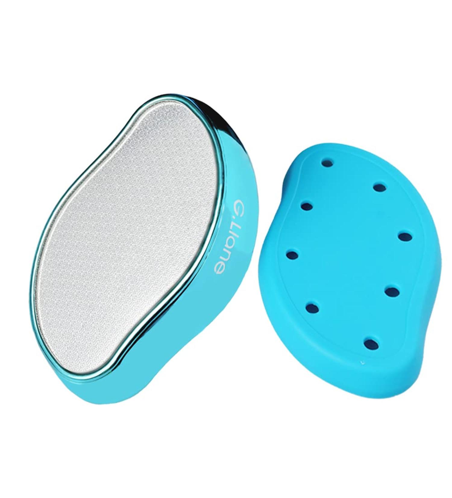 Nano Glass Foot File Callus Remover - G.Liane Crystal Glass Pedicure Foot Care Scrubber for Painless Hard Skin, Dry & Wet Use - Blue - Buy Online on GoSupps.com