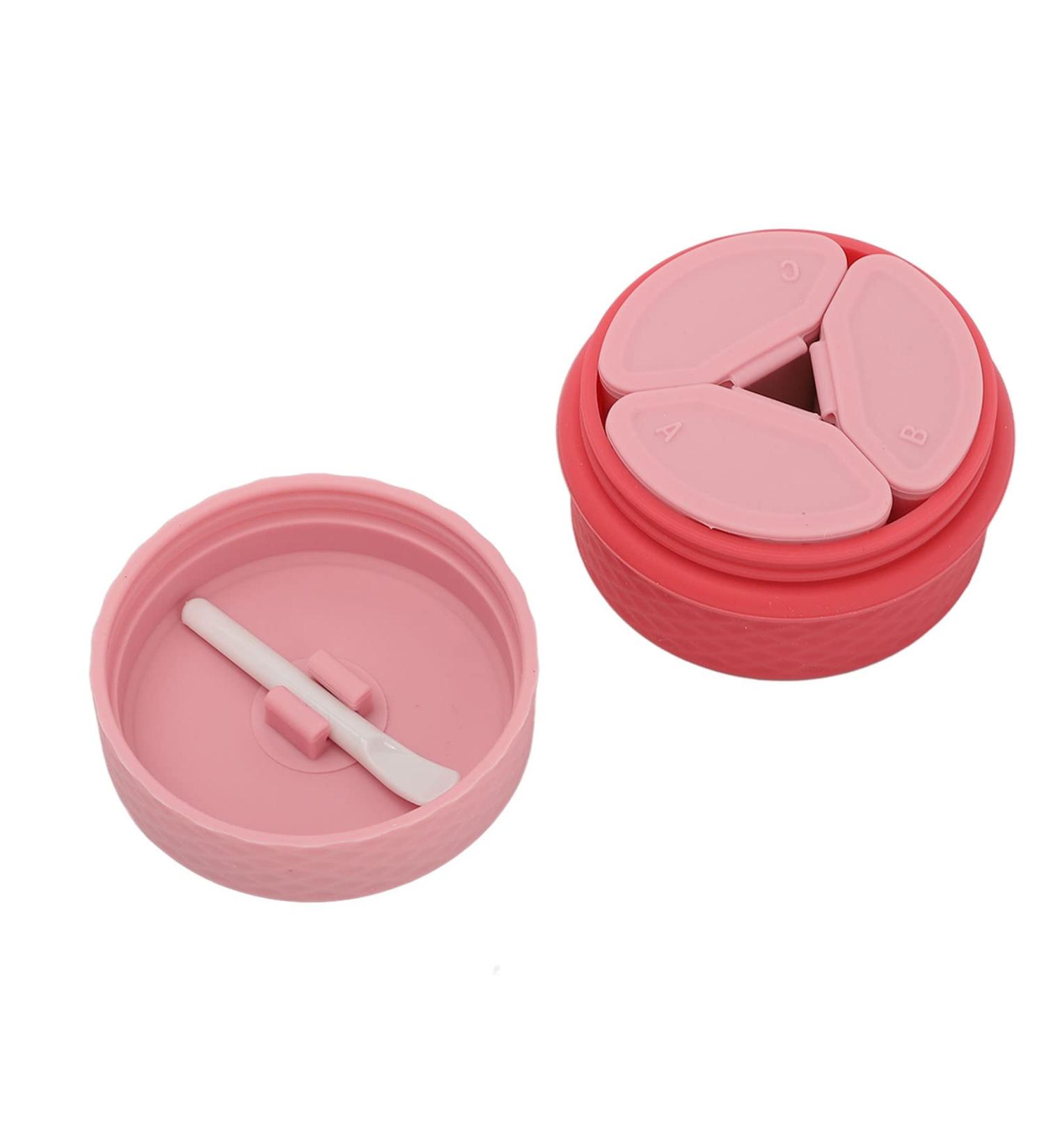 Travel Silicone Makeup Containers Set Travel Containers for Toiletries Refillable Empty Silicone Cream Jars with Sealed Lids & Spoon Travel Size - Buy Online on GoSupps.com