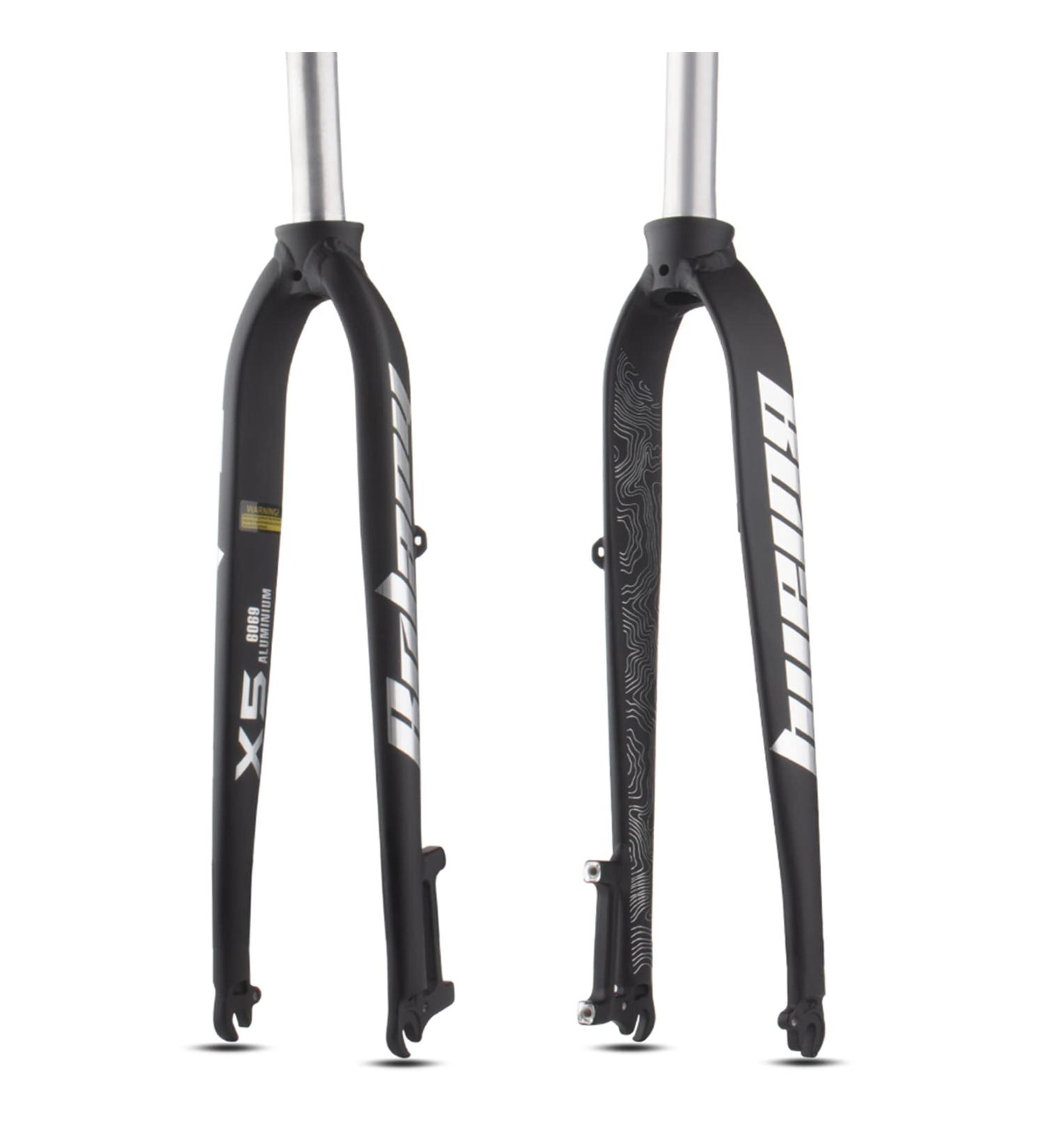 NA US Spot 1-1/8 Full Aluminum Alloy Rigid Disc Brake MTB Fork - Silver X5 | 26/27.5/29  28.6mm Threadless Taper Tube  Ultra Light - Buy Online on GoSupps.com