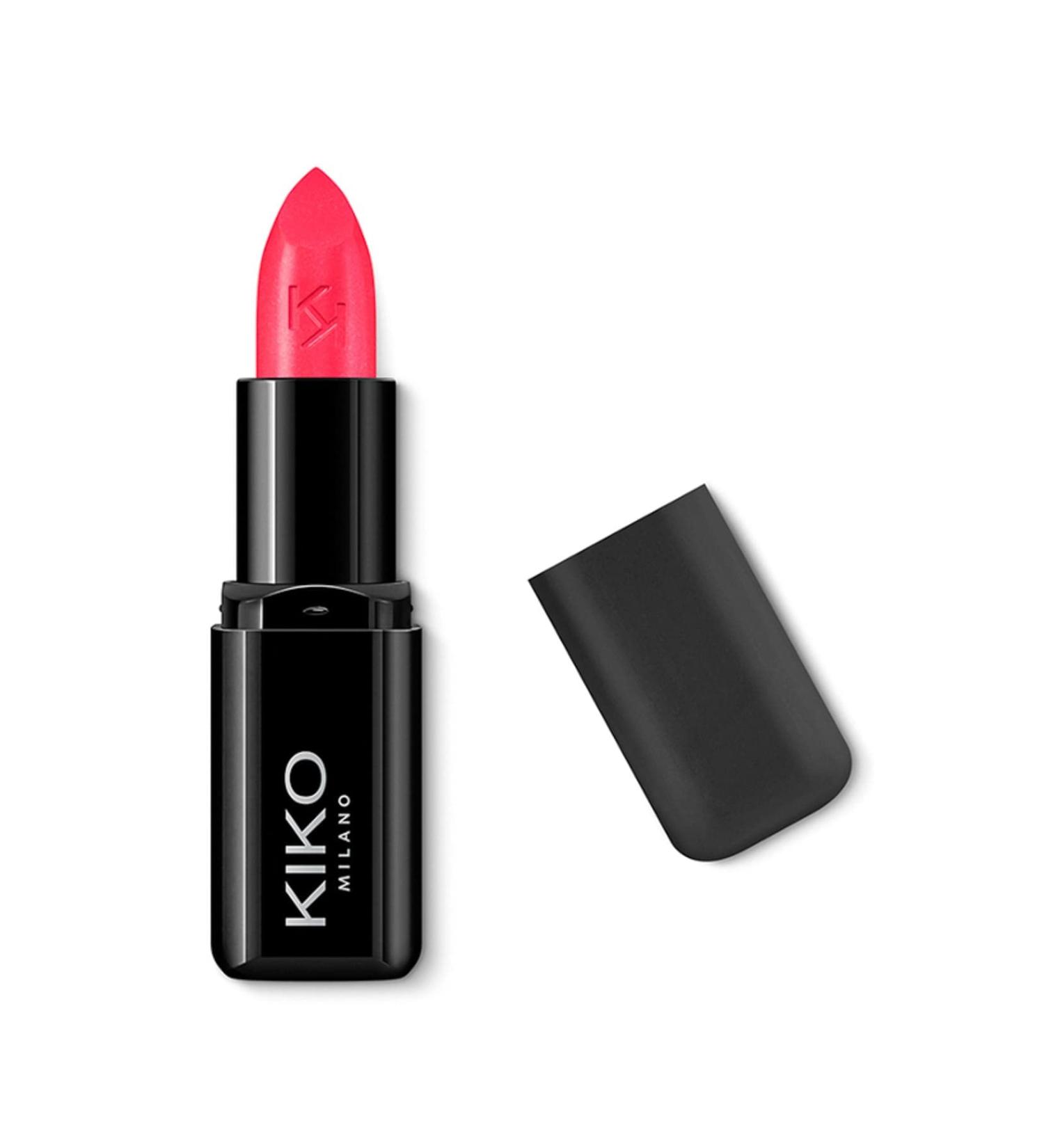 KIKO Milano Smart Fusion Lipstick 412 | Rich and nourishing lipstick with a bright finish 412 Strawberry Pink 1 Count (Pack of 1)