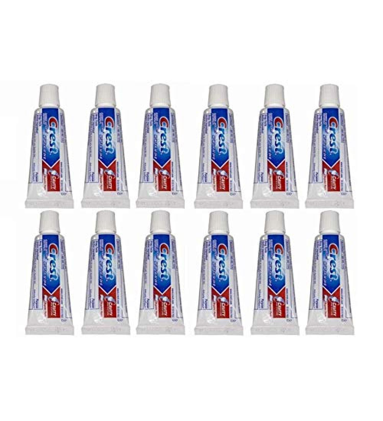 Crest Travel Size Regular Toothpaste - .85 Oz (Pack of 12)
