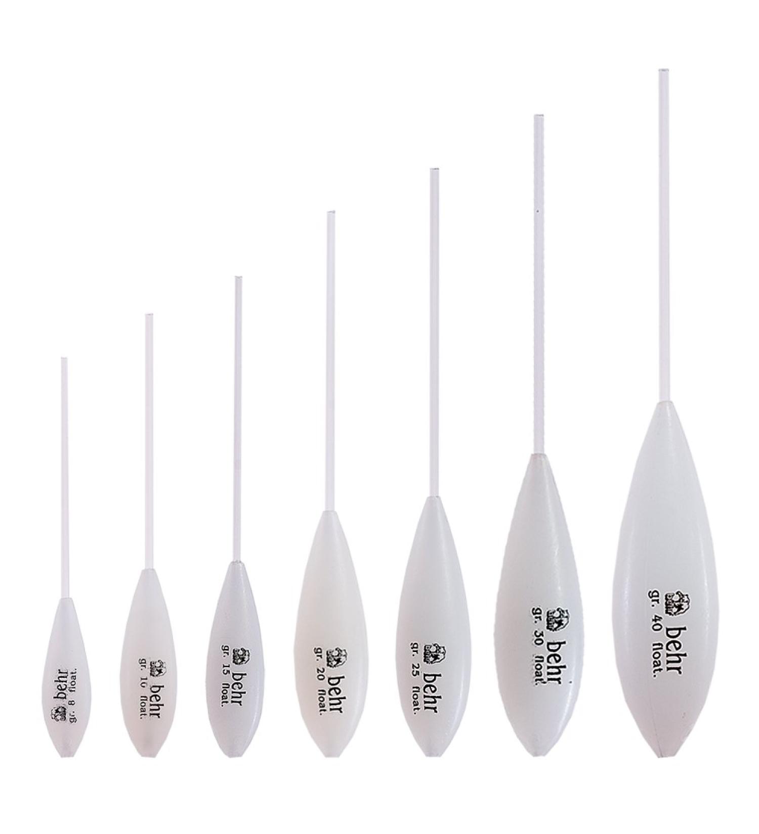 Behr Sbirolino Fishing Set 7 PCS Sbirulinos floating 8-40 g Bombarden Trout Floats