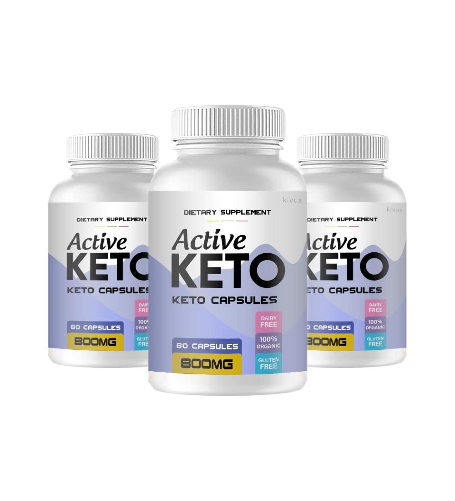 kivus Active Keto - Active Keto Capsules (3 Pack 180 Capsules) - Buy Online on GoSupps.com