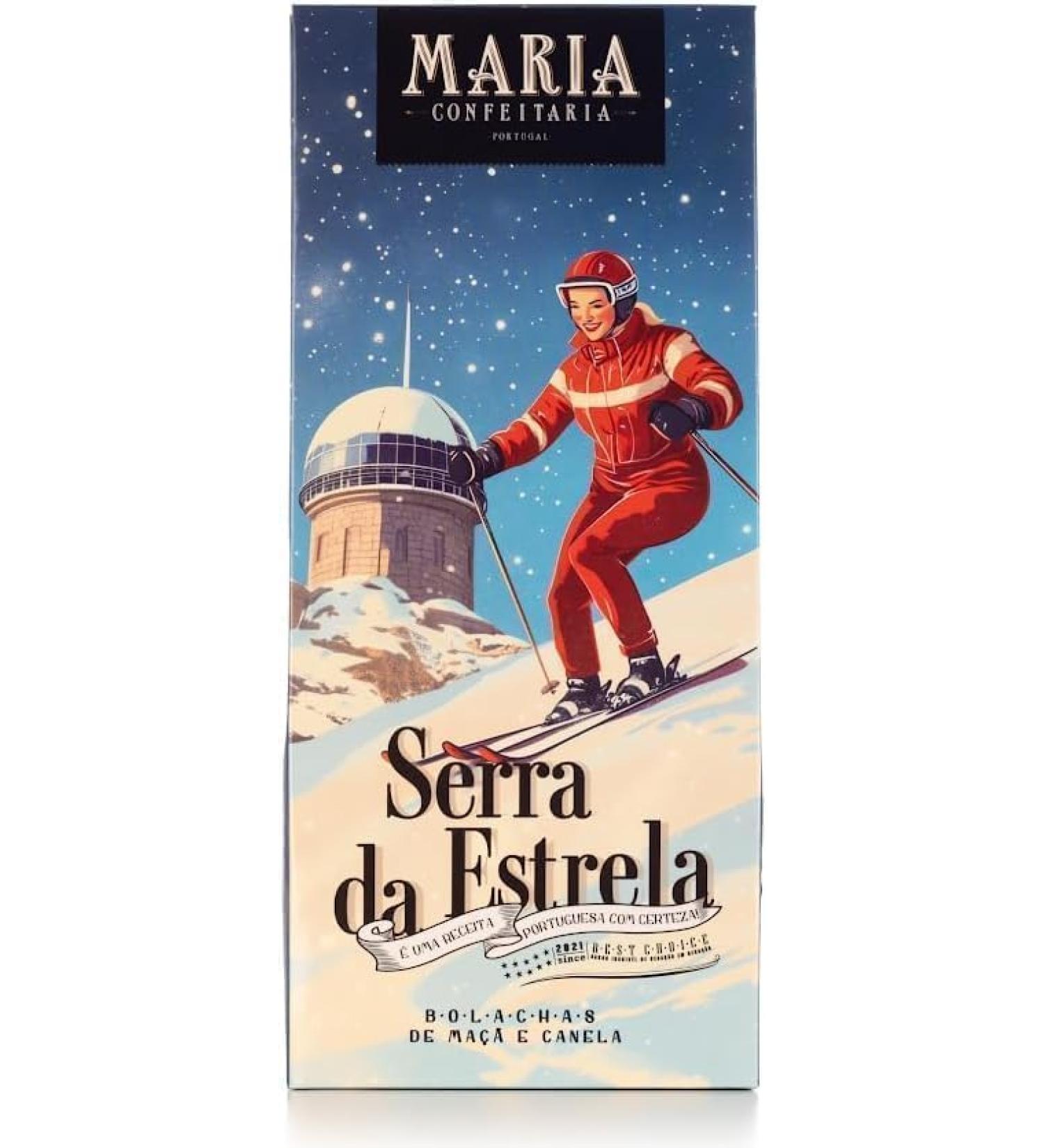  Maria Confeitaria Artisanal apple and cinnamon biscuits "Serra da Estrela" edition - Traditional Portuguese biscuits - 150g - Buy Online on GoSupps.com