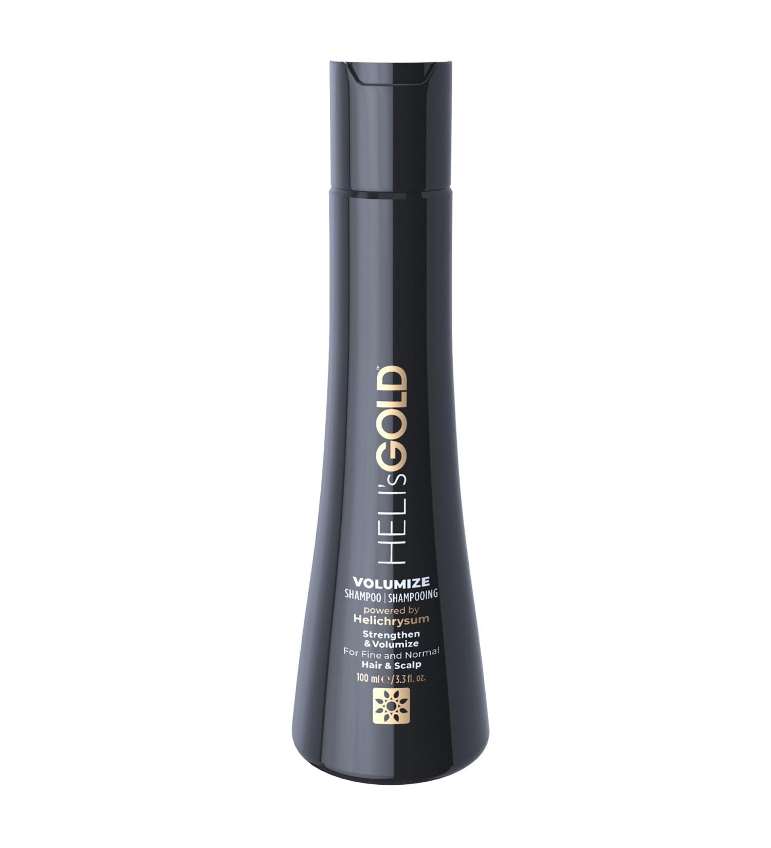Heli s Gold Volumize Shampoo - Boost Hair Density & Vitality for Fine Thin Strands - 3.3 Oz - International Shipping Available - Buy Online on GoSupps.com
