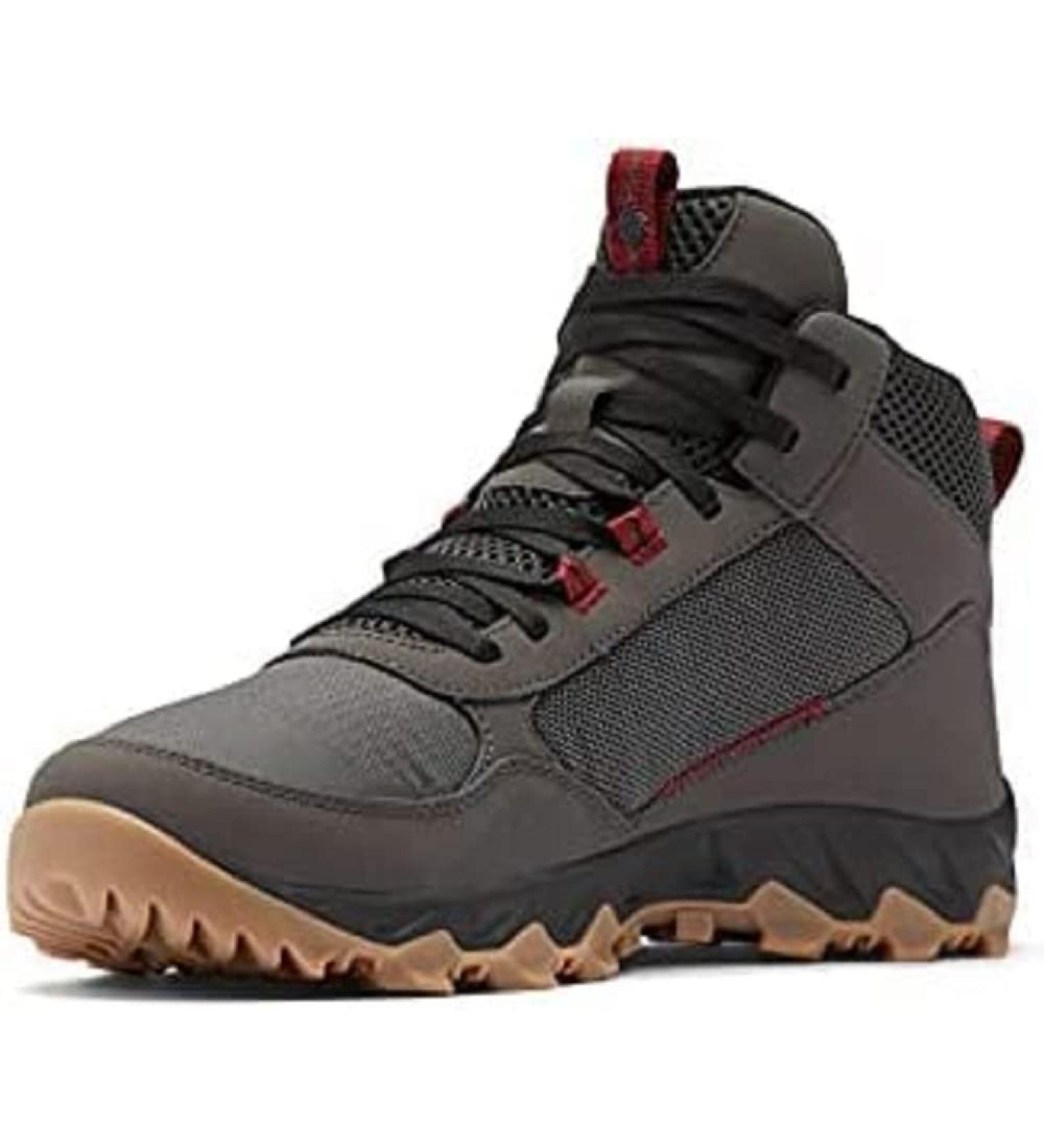 Columbia Men's Flow Centre Sneaker 10.5 Dark Grey/Red Jasper