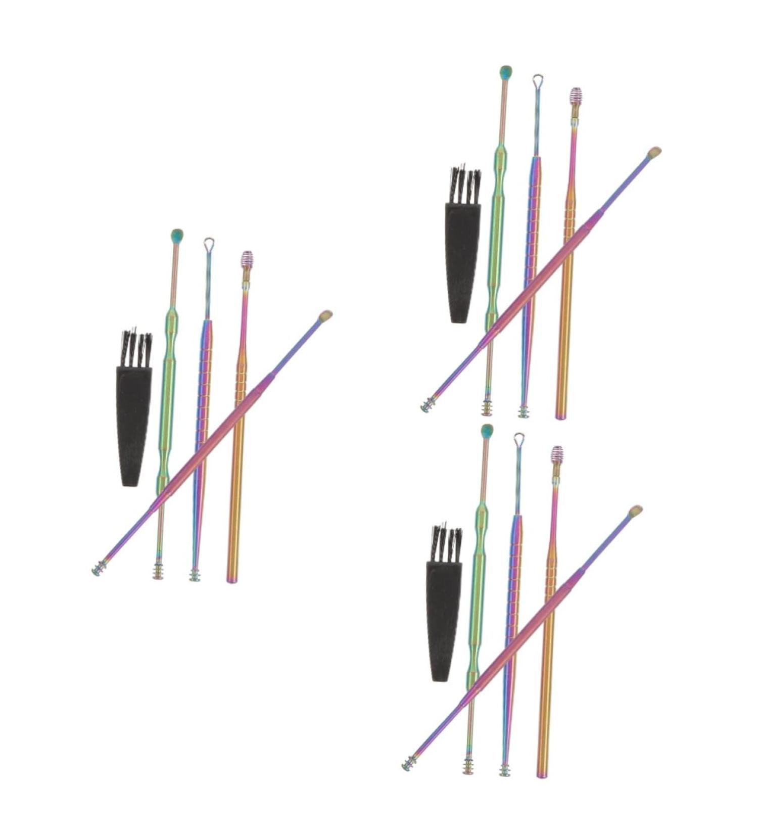 FOMIYES 3 Sets Ear Cleaning Kit - 5-Piece Ear Wax Removal Tool for Adults | Effective Ear Cleaner & Ear Spoon for Ear Wax Removal - Buy Online on GoSupps.com