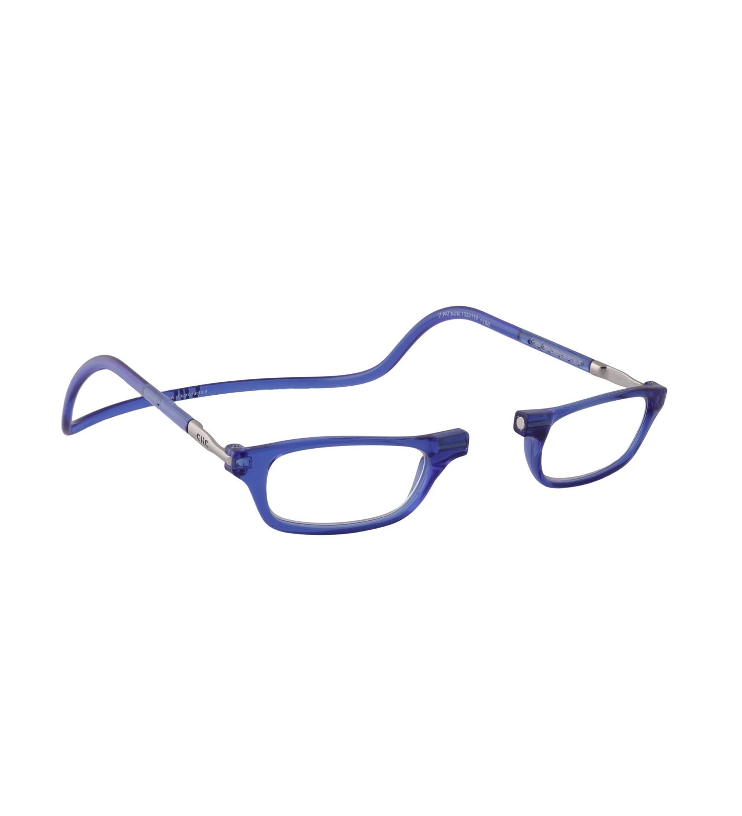 Original Clic Classic Reading Glasses for Men & Women | Magnetic Pull-Out Bar | Blue 2.0 Reading Help - Buy Online on GoSupps.com