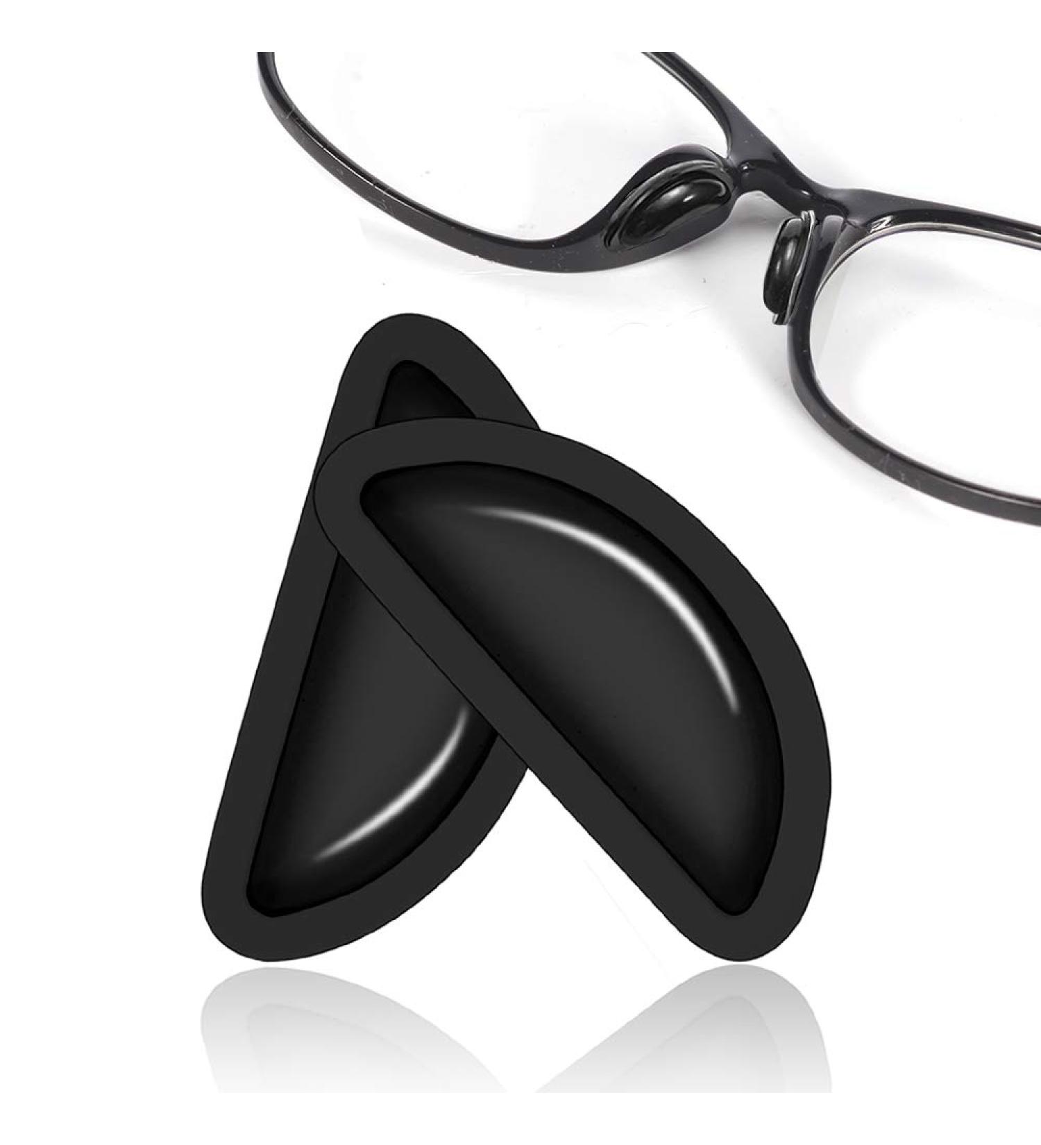 Mr.ZzjOOj Soft Silicone Adhesive Eyeglasses Nose Pads for Plastic Frame Glasses - 12 Pairs (Black) - Buy Online on GoSupps.com