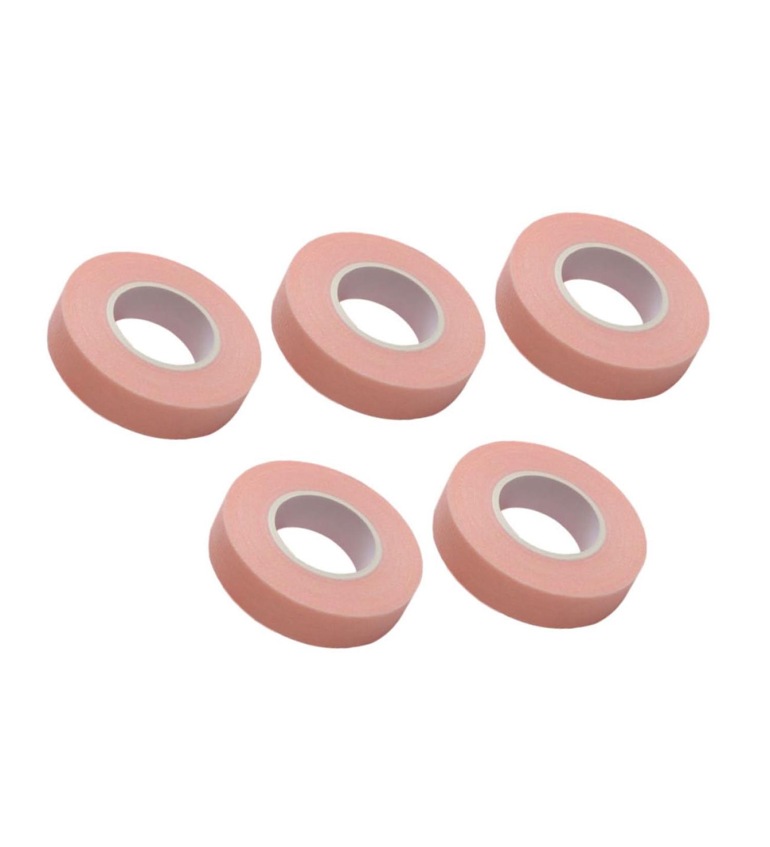 Healeved 5 Rolls Eyelash Tape - Pink Adhesive Fabric for Grafting & Beauty Salon Supplies | 900x1.1cm - Buy Online on GoSupps.com
