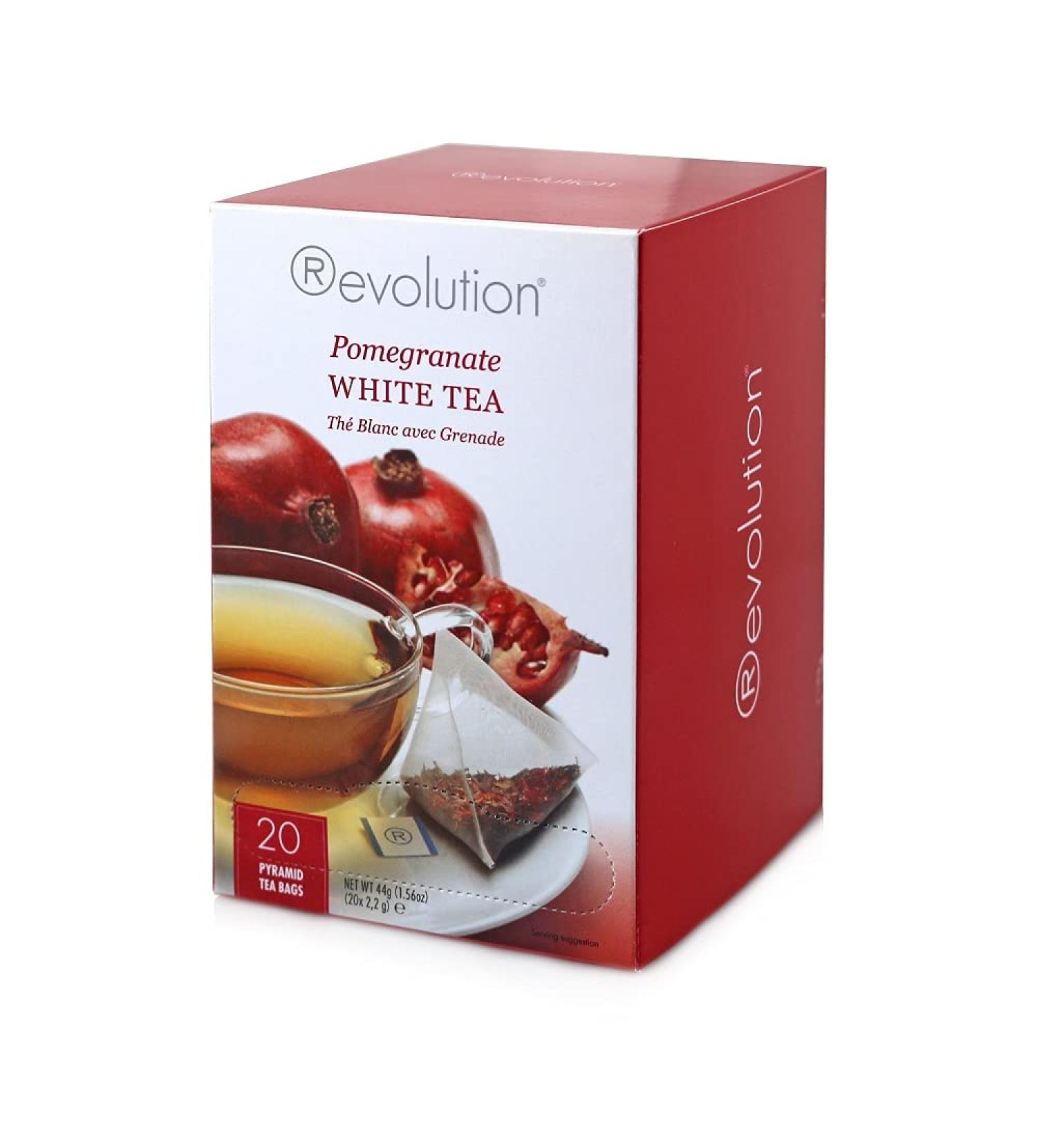 Revolution Tea - Mesh Infuser Full Leaf Tea - Pomegranate White Tea - 20 Bags Pomegranate 20 Count (Pack of 1) - Buy Online on GoSupps.com